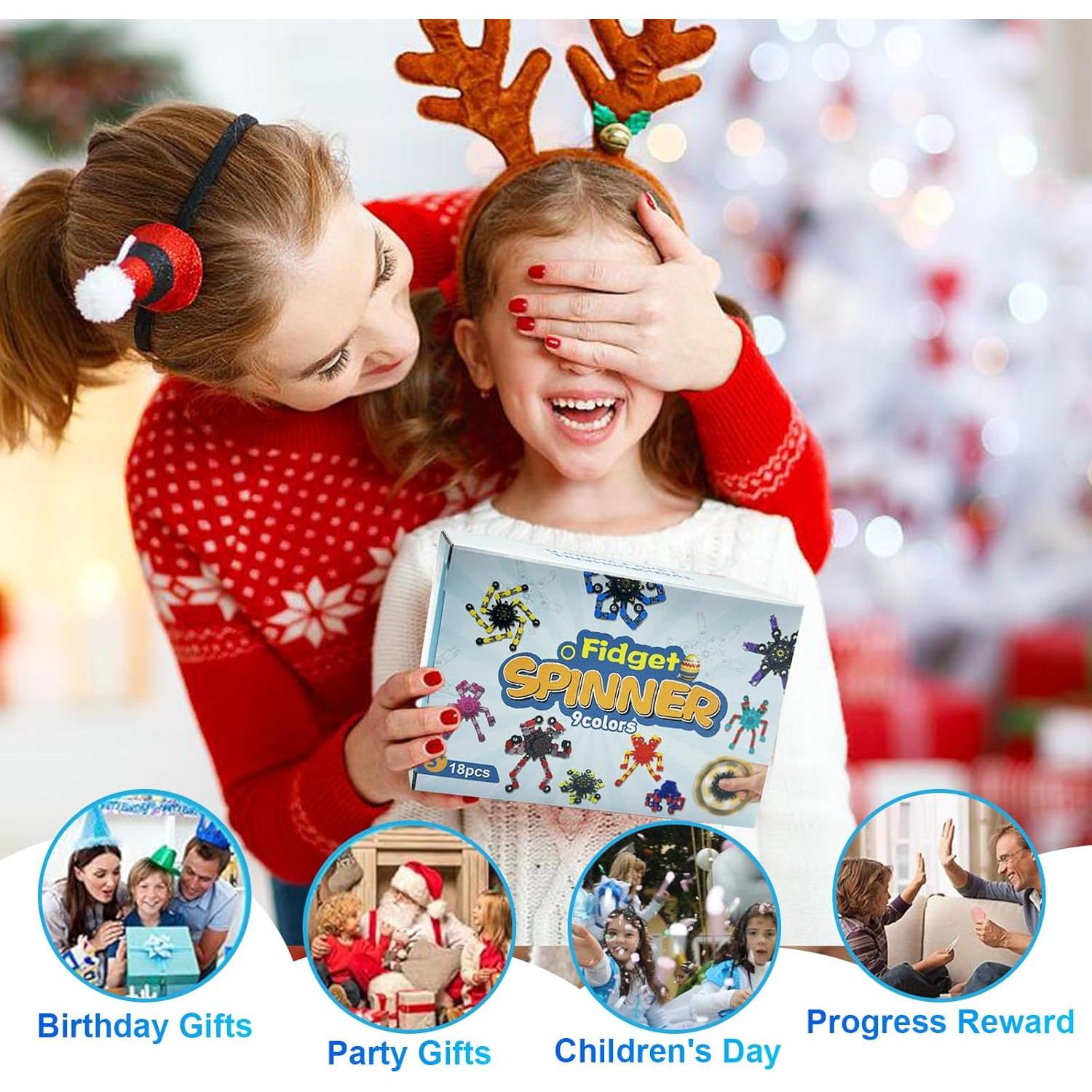 Spinners Antiestrés Transformables YIZER 18PCS Juguetes Sensoriales