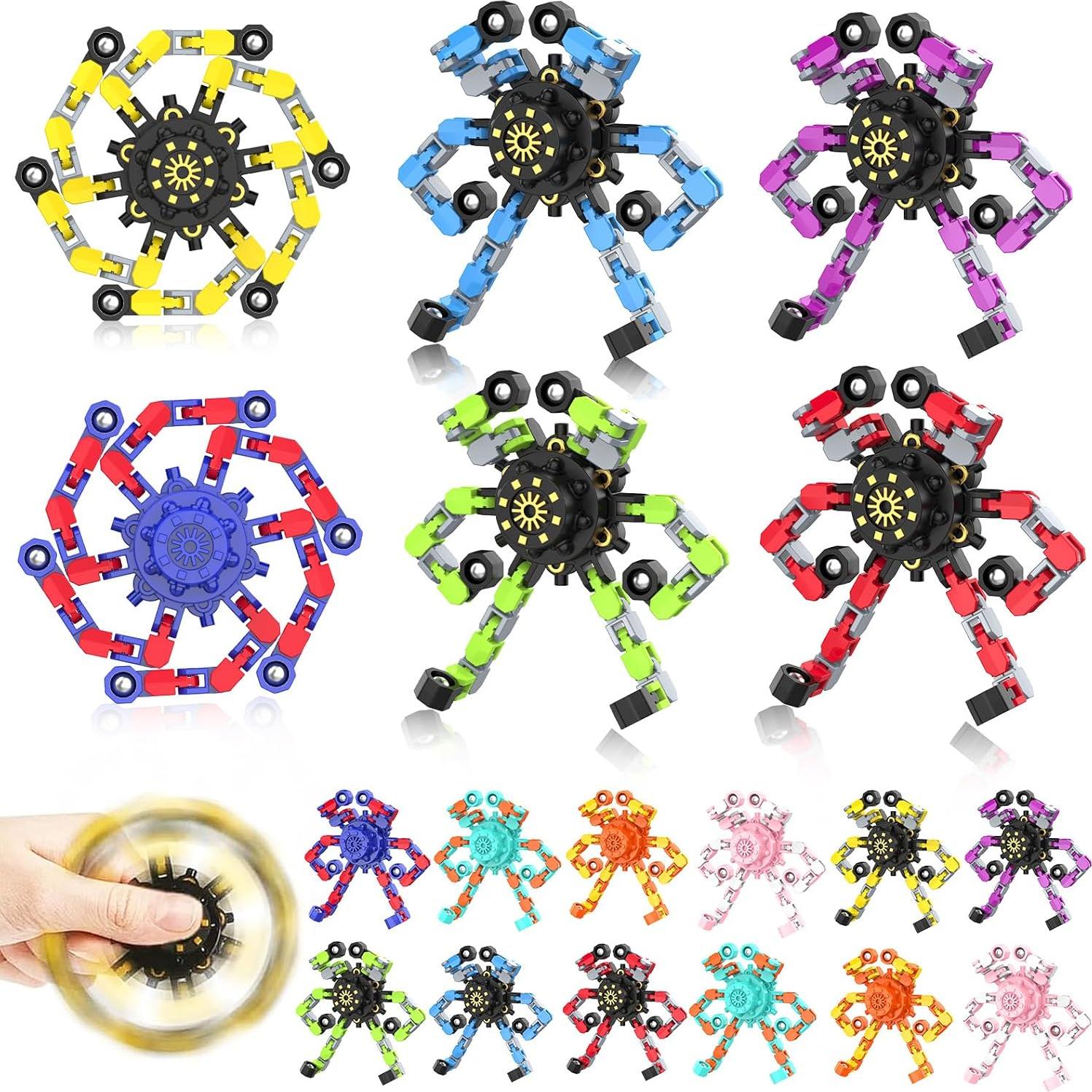 Spinners Antiestrés Transformables YIZER 18PCS Juguetes Sensoriales