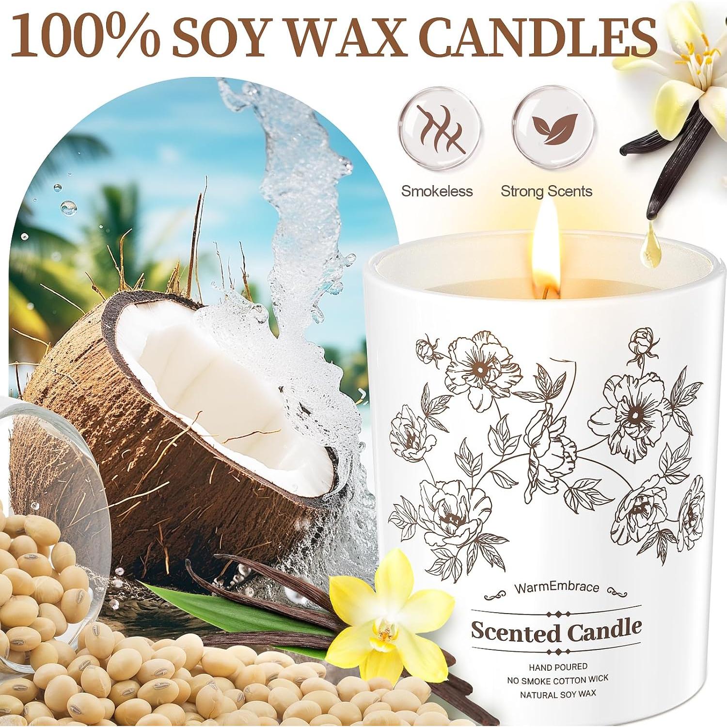 Vela Aromática de Cera de Soja WarmEmbrace 148 g Vainilla Coco