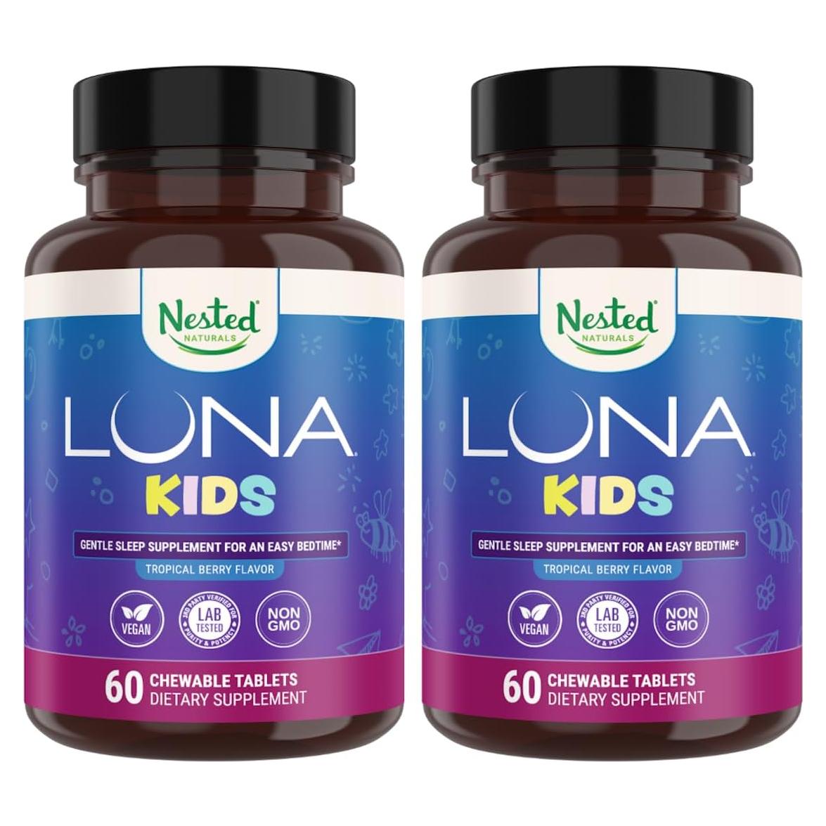 Luna Niños Suplemento Natural para Sueño 120 Tabletas