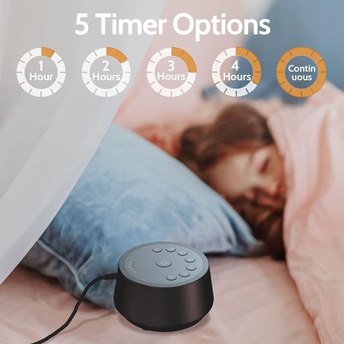 Máquina de Sonido Color Noise con 25 Sonidos Relajantes