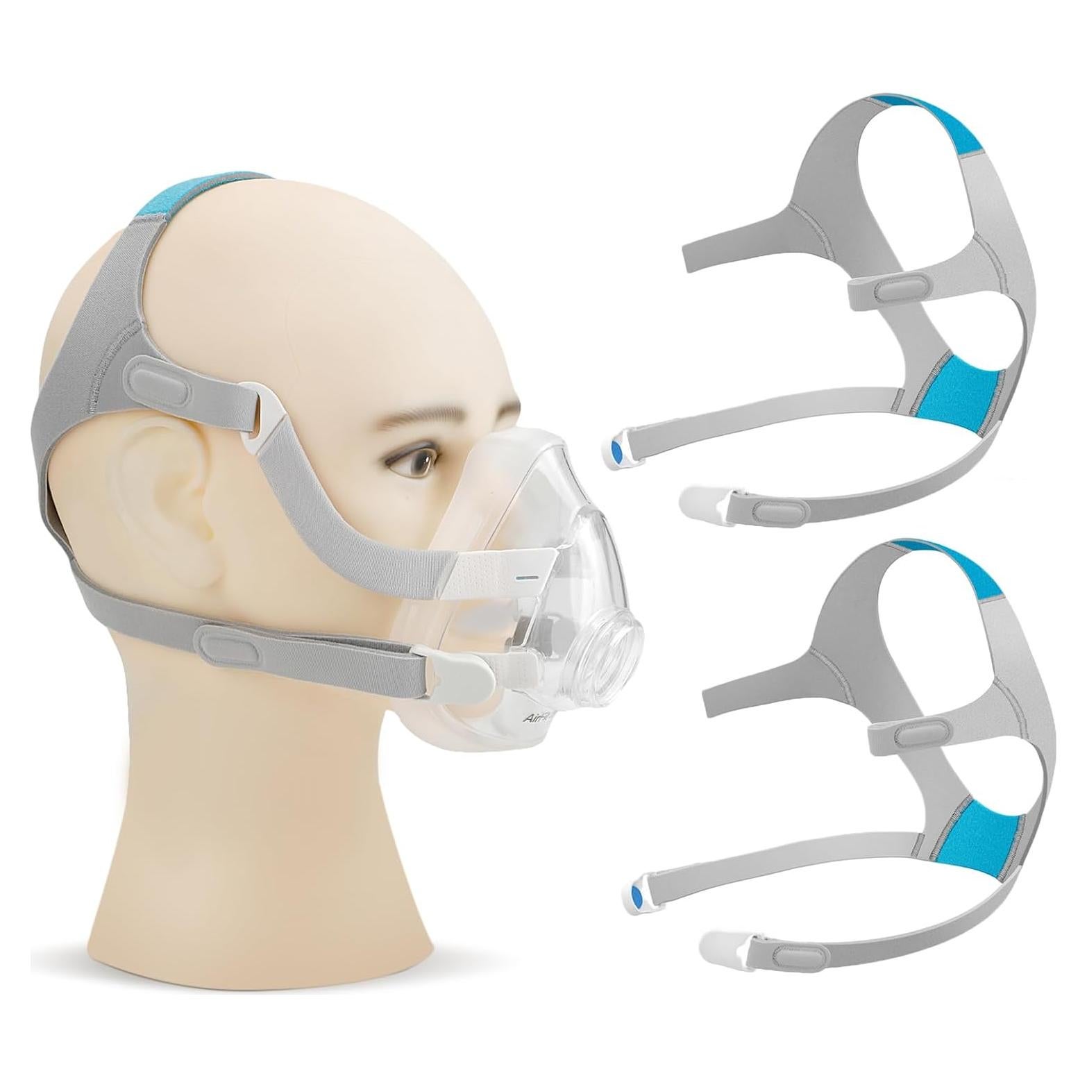 2 Arnés Plush Iduola para Máscara F20 con Clips Magnéticos Mediano