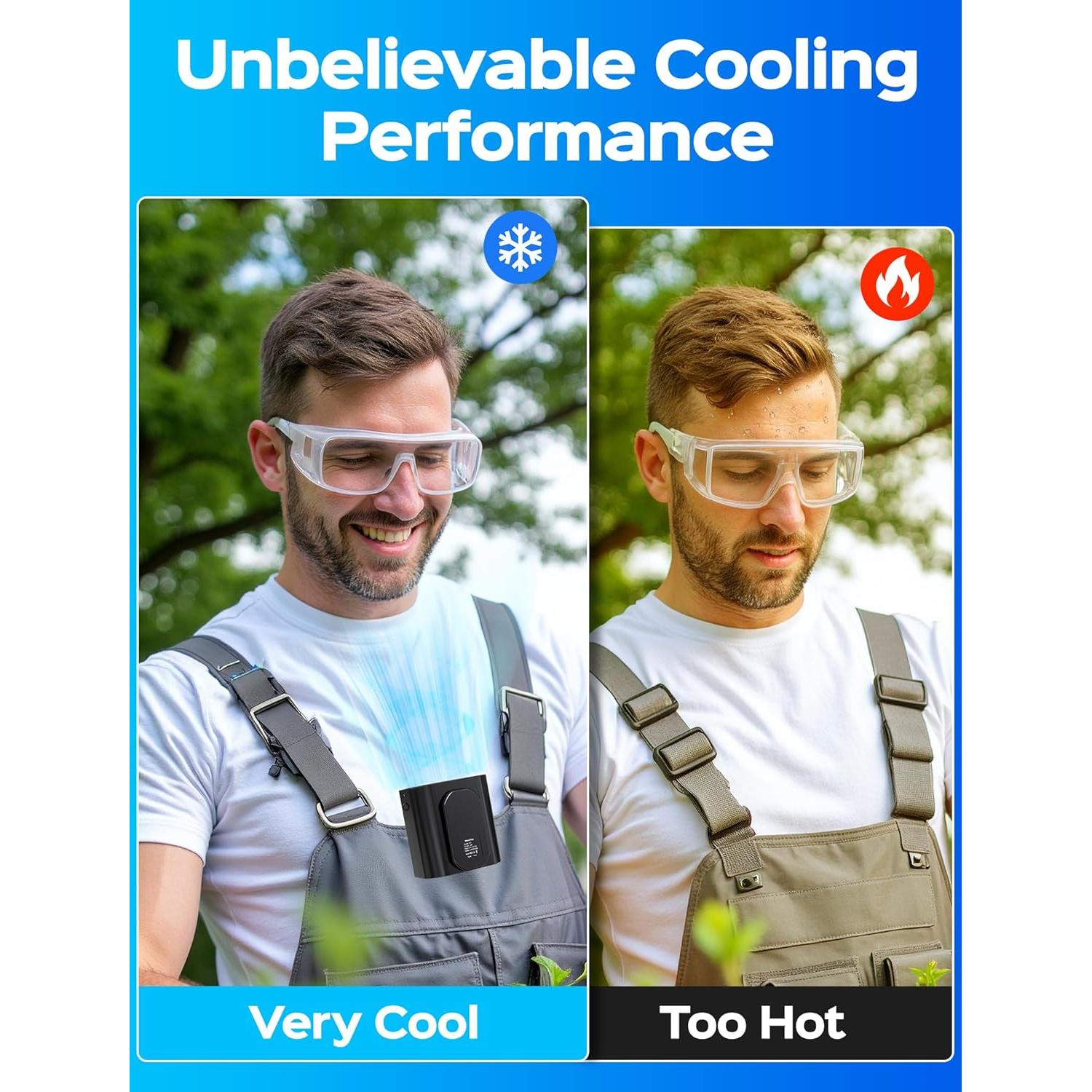 Ventilador Portátil de Clip Chrimeflame B1 Negro 10000RPM