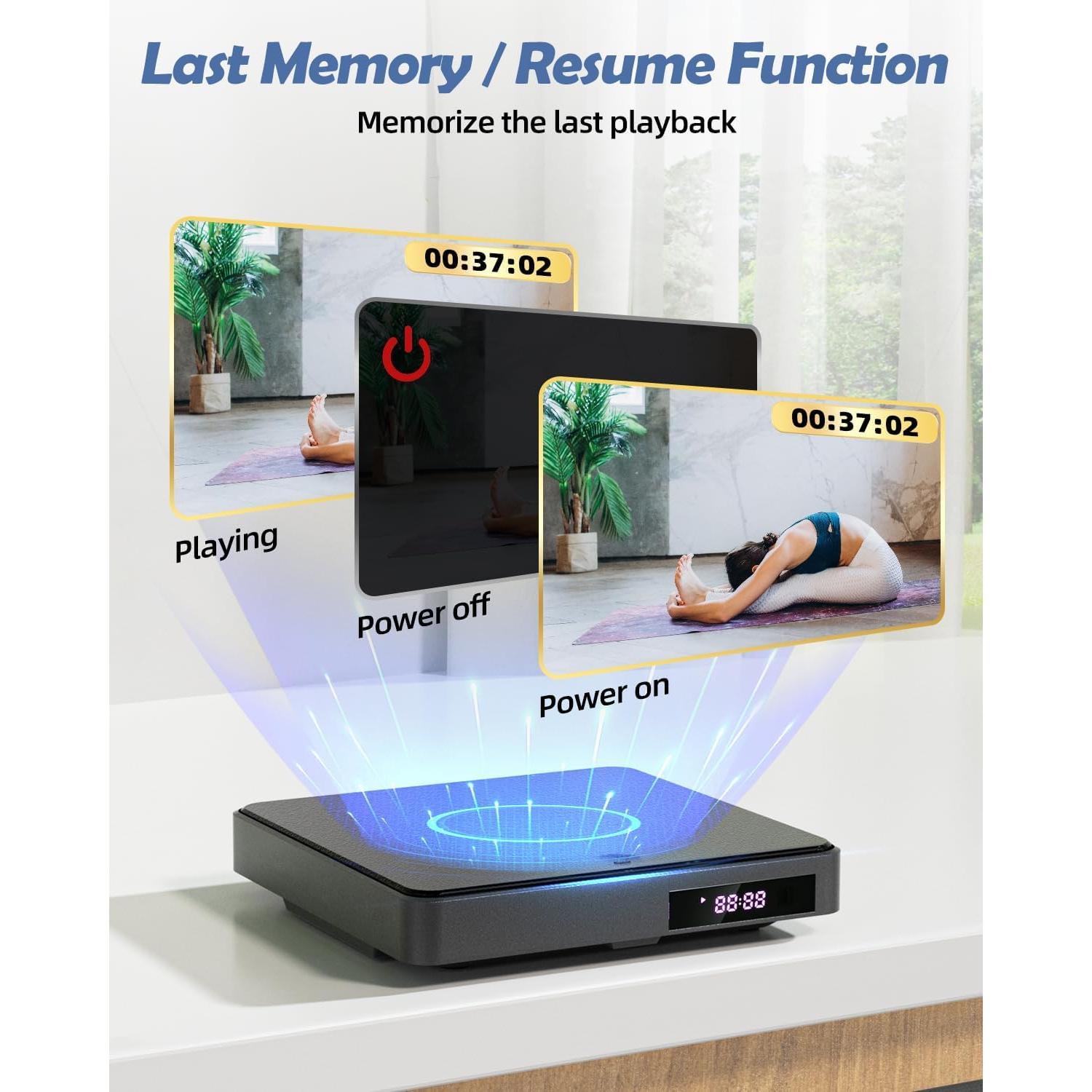 Reproductor de DVD Arafuna Mini HD 1080P Libre de Región