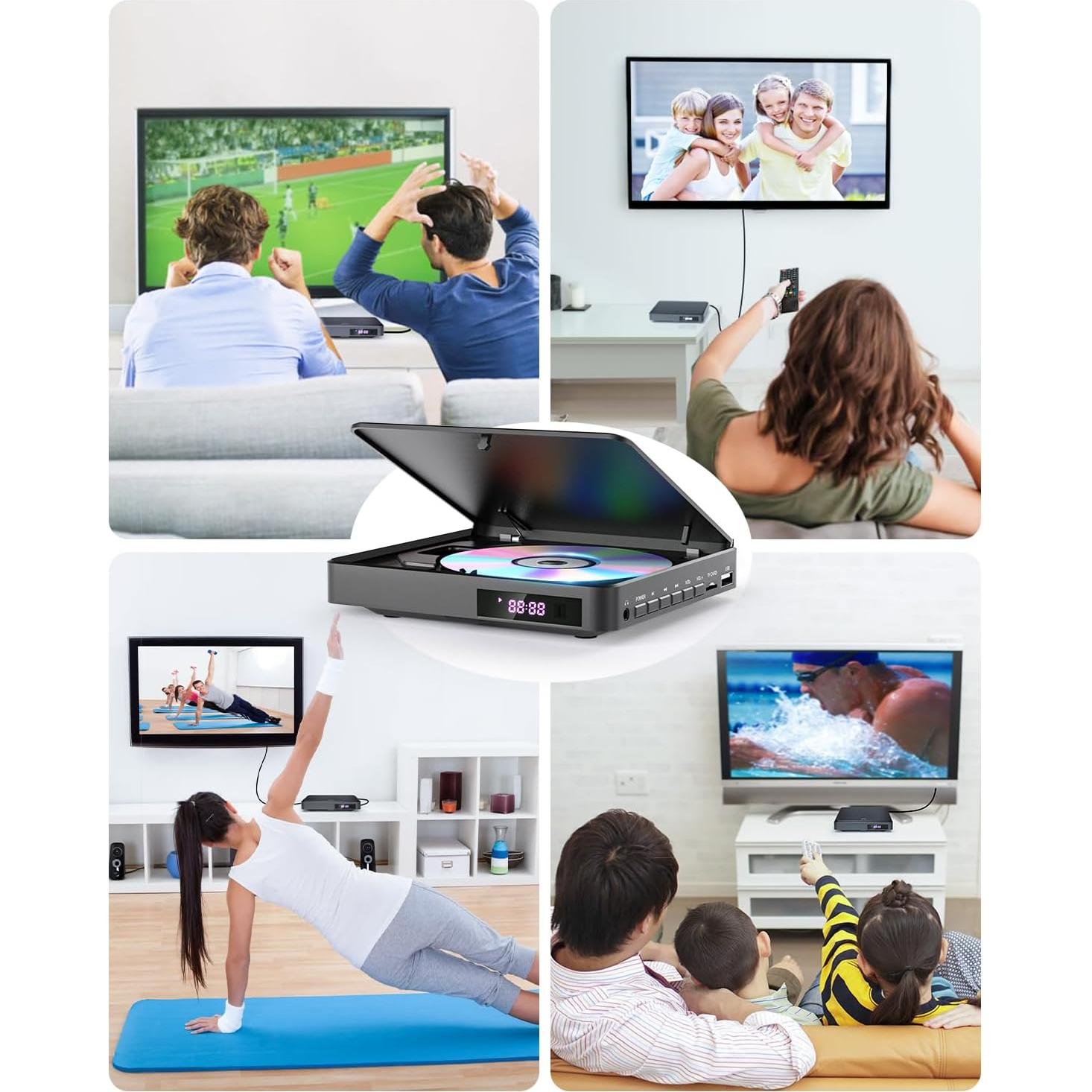 Reproductor de DVD Arafuna Mini HD 1080P Libre de Región