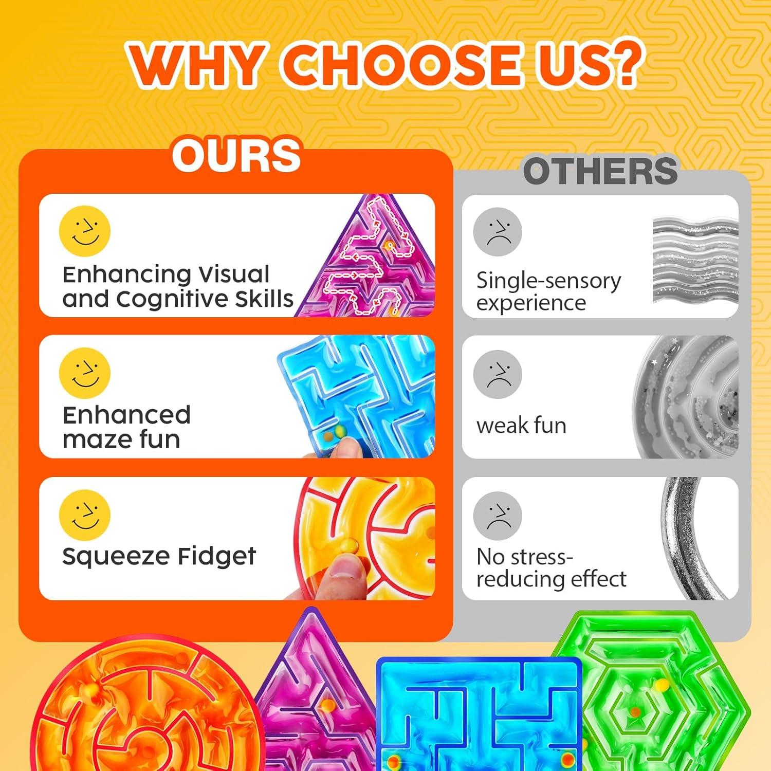 Juguetes Squishy Sensory Fidget Lesong - Paquete de 4