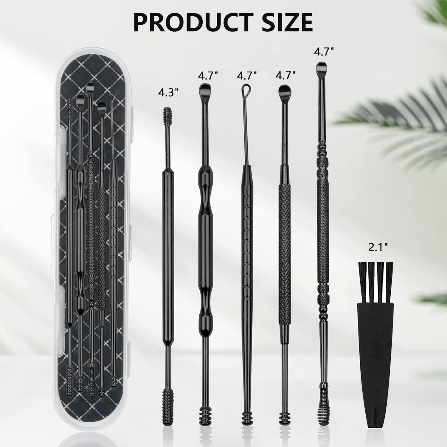 Kit de Eliminación de Cerumen Hion 6 Piezas Acero Inoxidable