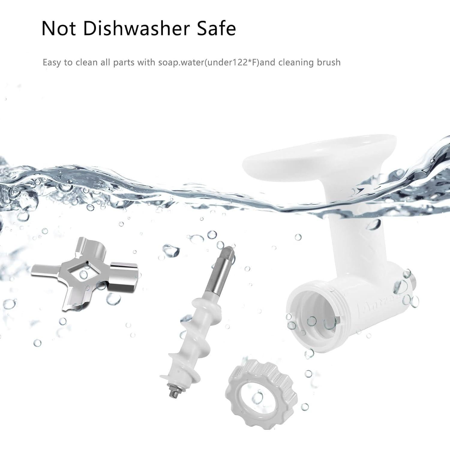 Antree Stainless Steel Meat Grinder Grinding Blades for Stand Mixer and Meat Grinder Attachment, 2 sharp blades