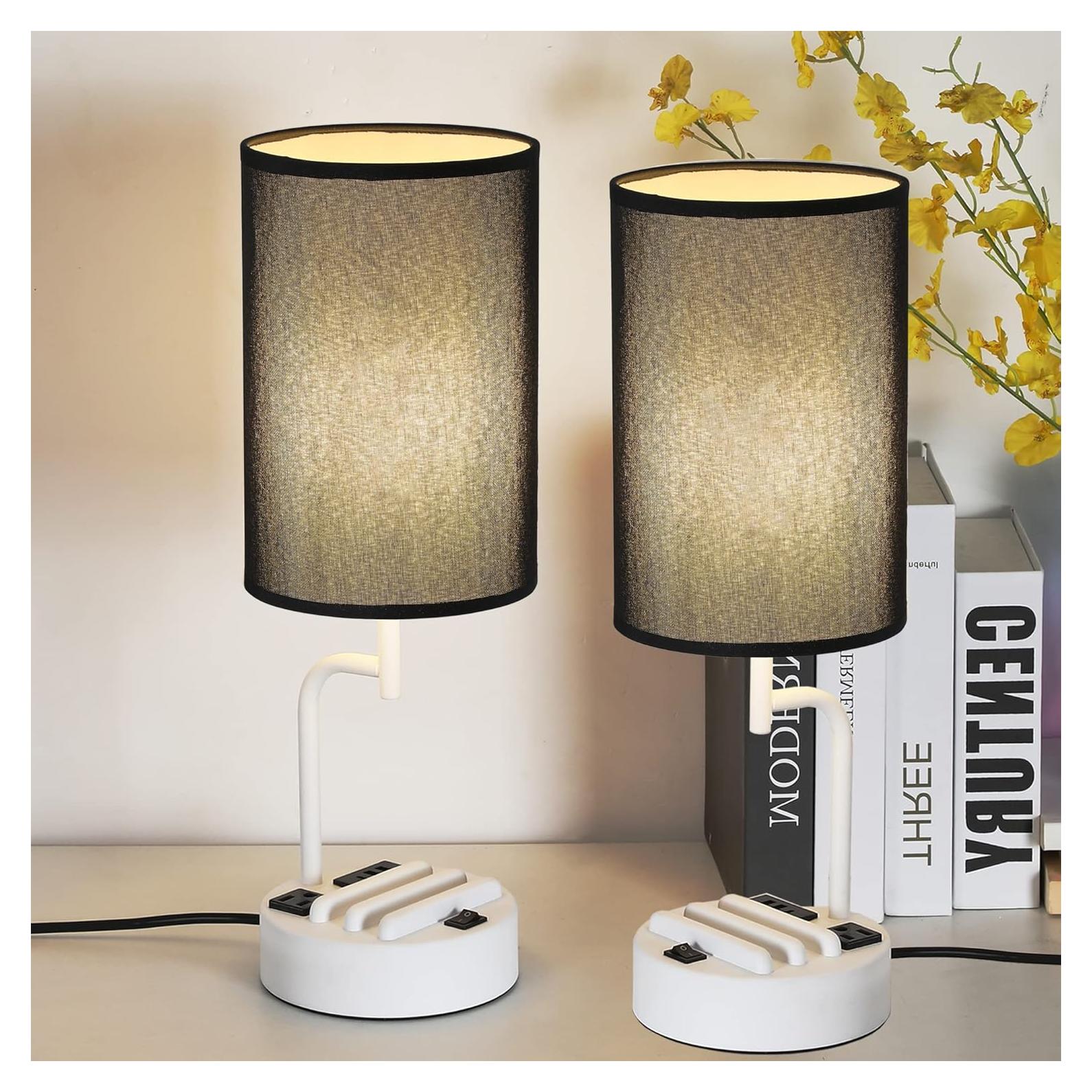 Lámpara de Mesa Dreamholder con 3 Puertos USB y Toma de Corriente