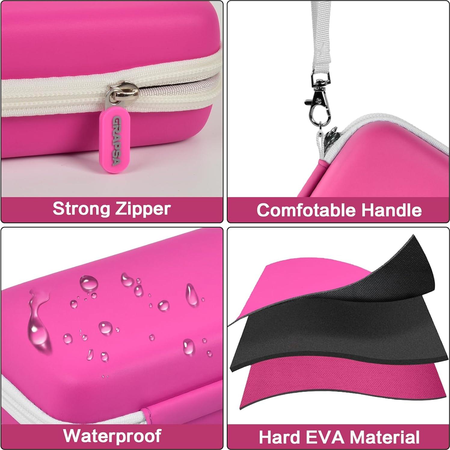 Funda Rosa para Calculadora TI-30XS con Almacenamiento