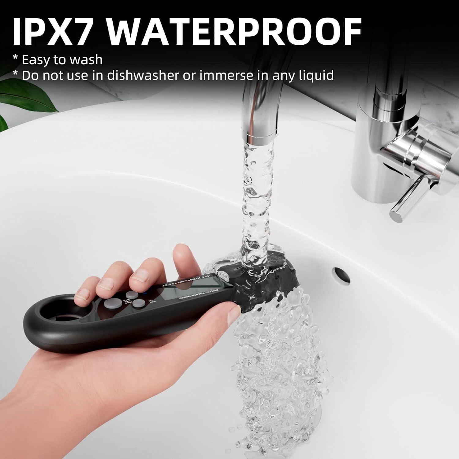 Termómetro Digital de Carne SETONIA Plegable IPX7 300°C