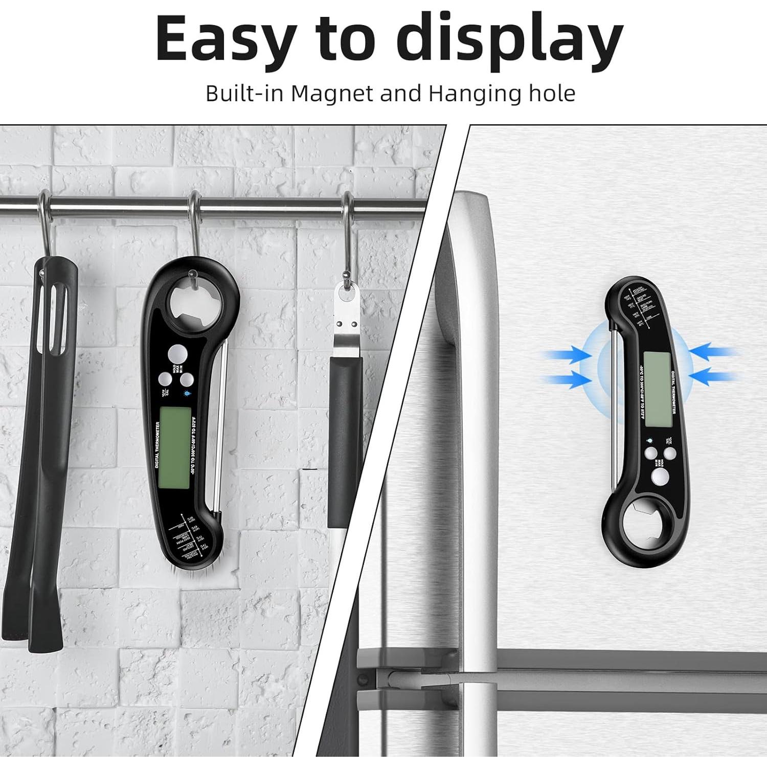 Termómetro Digital de Carne SETONIA Plegable IPX7 300°C