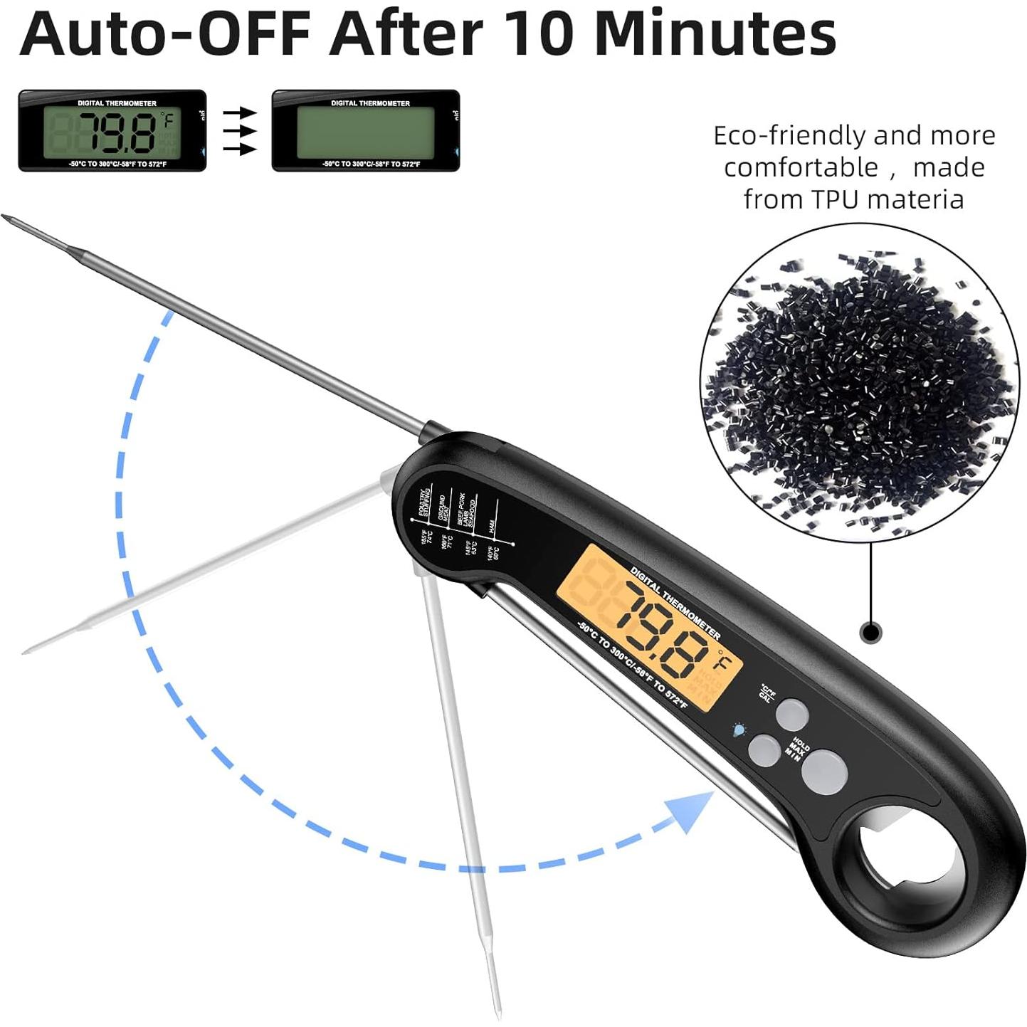Termómetro Digital de Carne SETONIA Plegable IPX7 300°C