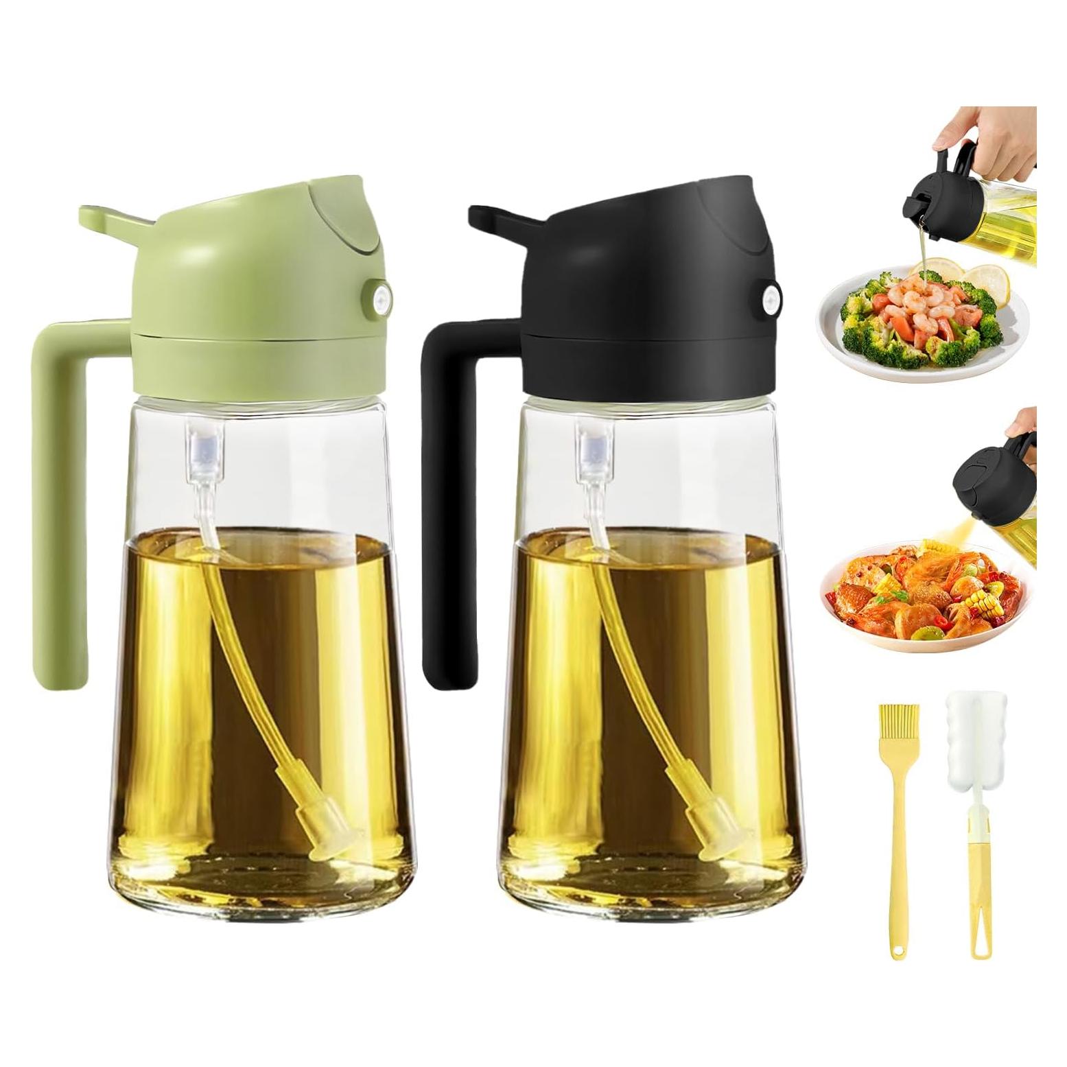 2 Piezas Dispensador de Aceite de Oliva PLAPITATE 470ml