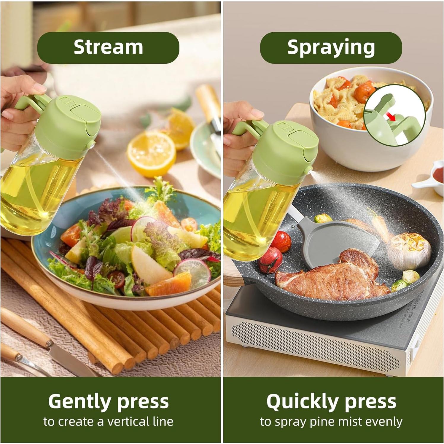 2 Piezas Dispensador de Aceite de Oliva PLAPITATE 470ml