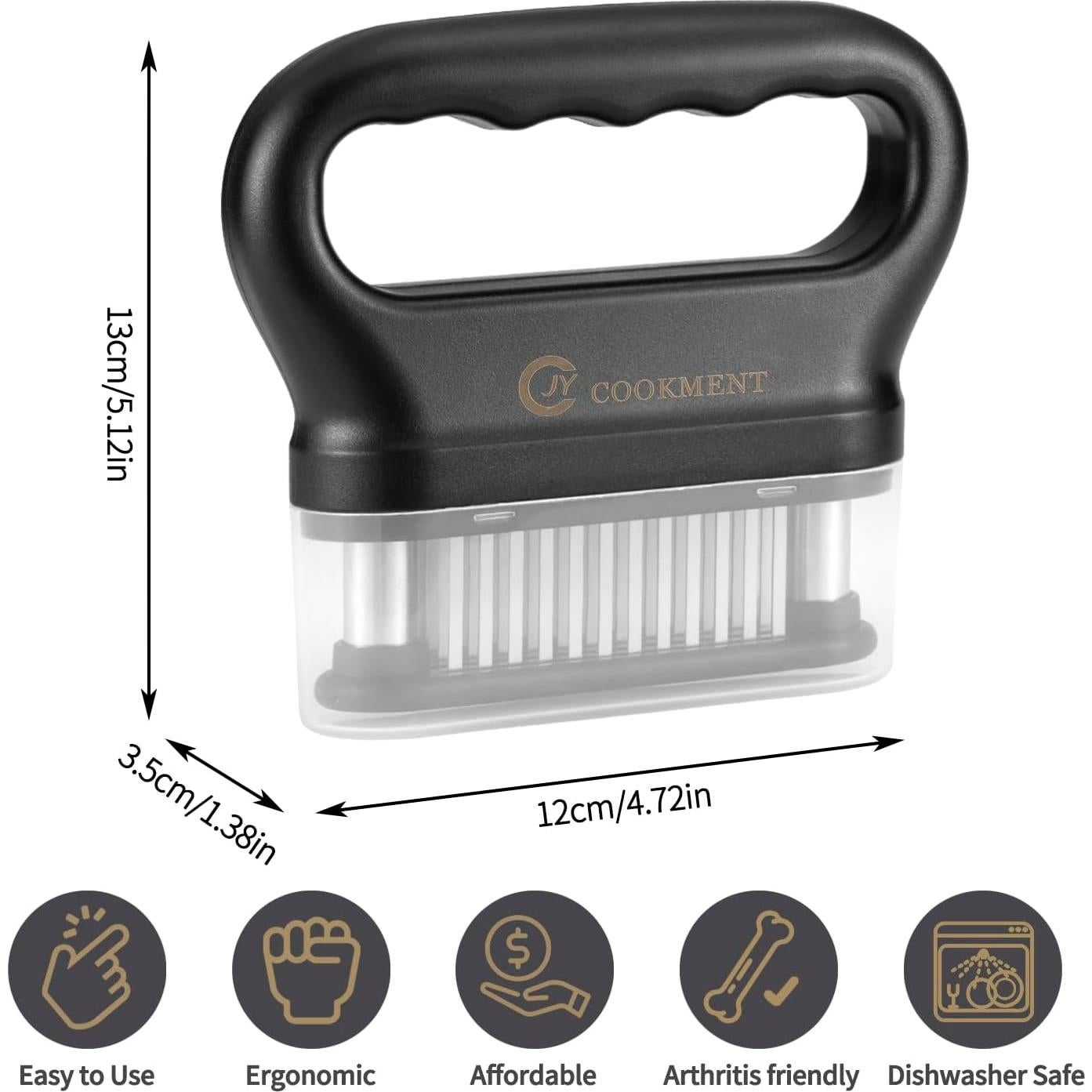 Ablandador de Carne JY COOKMENT 48 Cuchillas Acero Inoxidable
