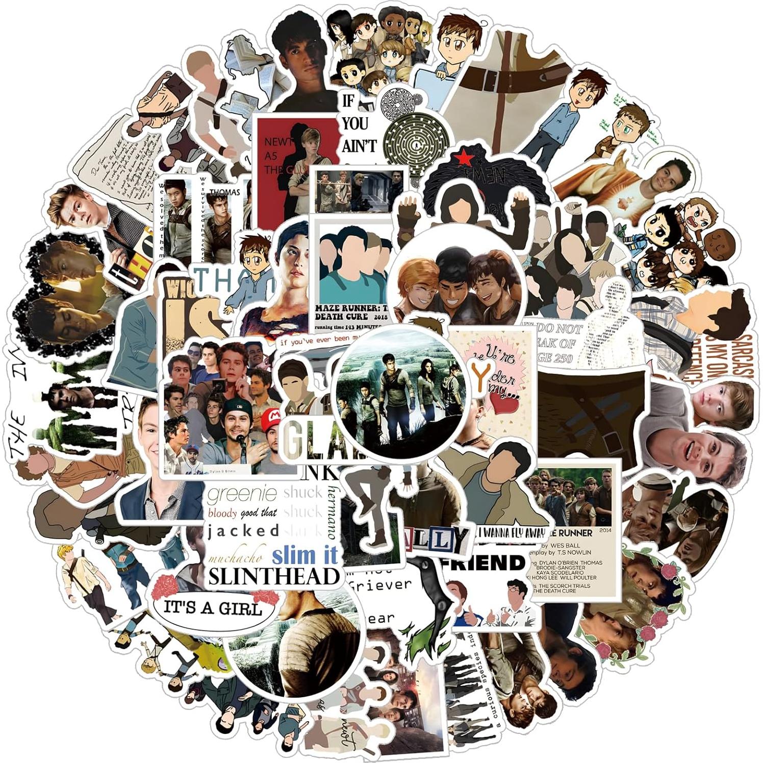 62 Stickers The Maze Runner UYNIIAW Impermeables para Laptop