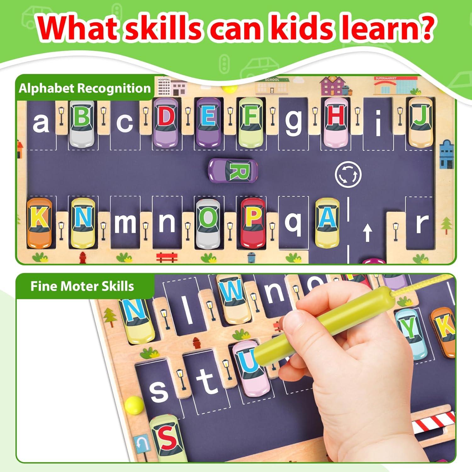 Rompecabezas de Letras Magnéticas de Madera Scuwtocn 30x30cm