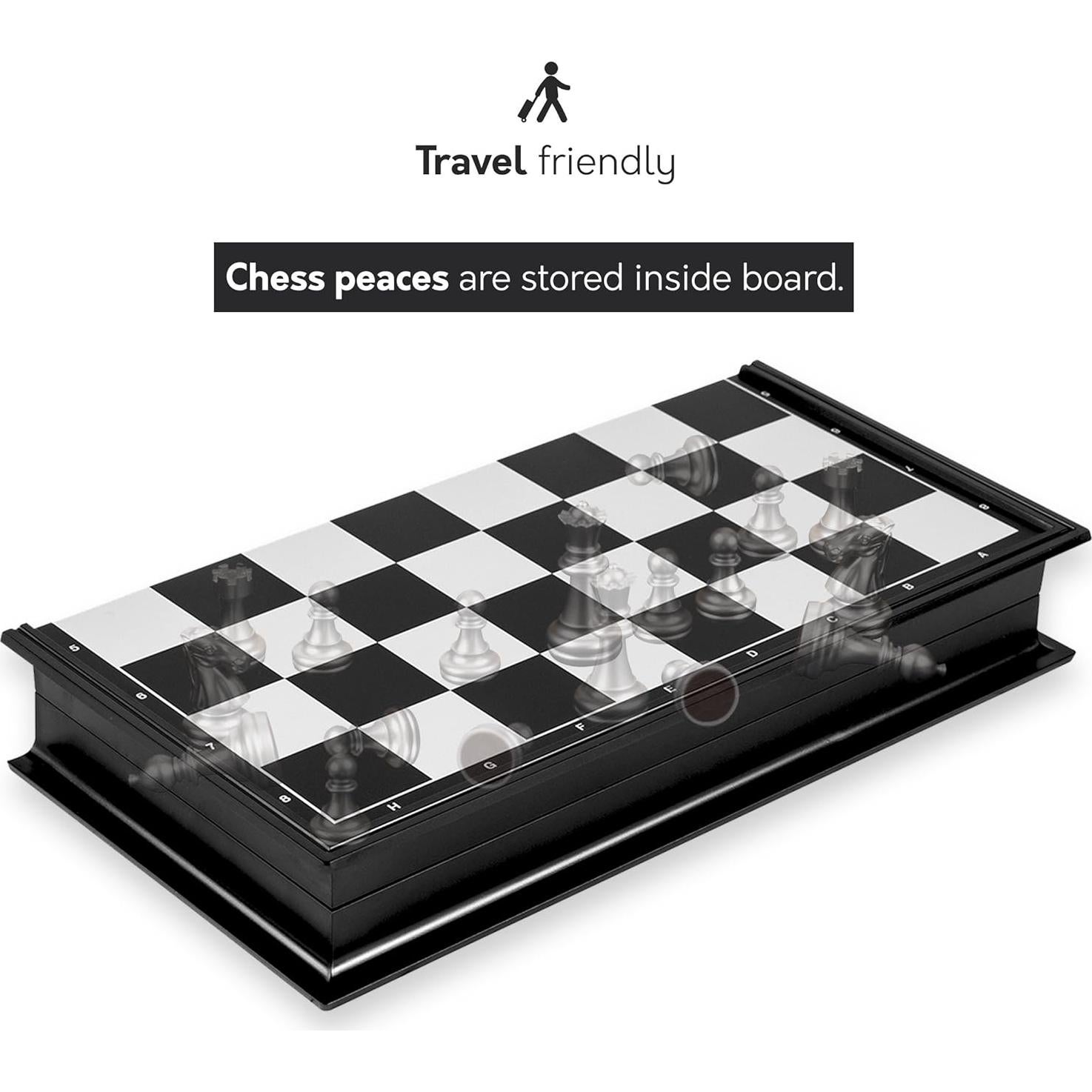 Juego de Ajedrez Magnético Big Mo's Toys Plegable 24.6 cm