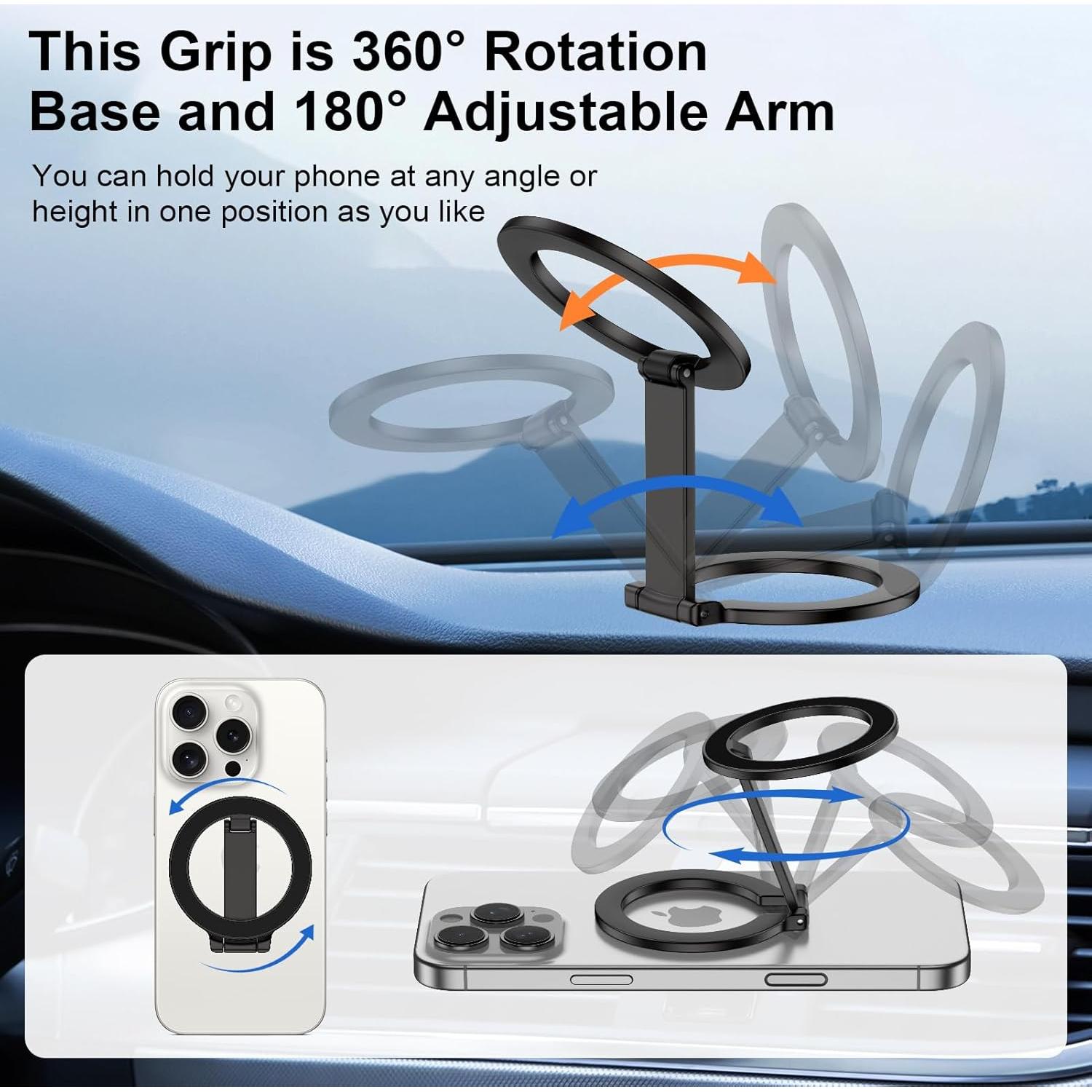 Soporte Magnético Doble para Teléfono MagSafe Sidpro - Ajustable