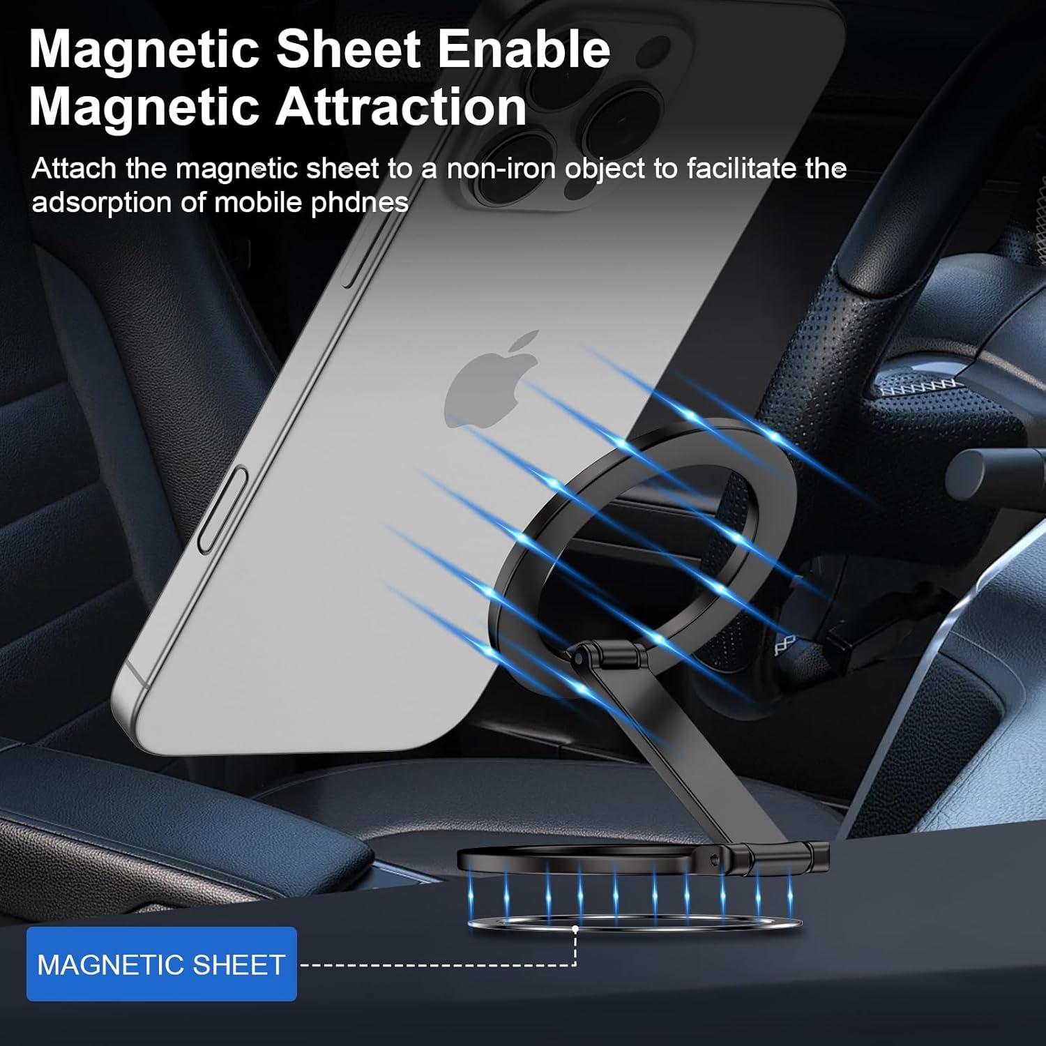 Soporte Magnético Doble para Teléfono MagSafe Sidpro - Ajustable