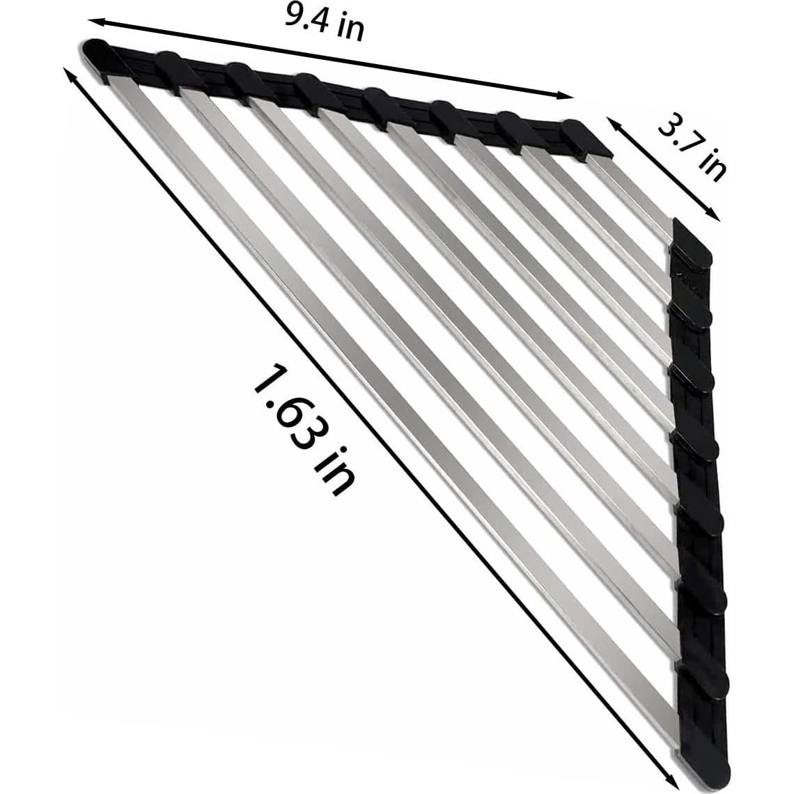 Estante de Drenaje Triangular Plegable ZhildChen - Acero Inoxidable