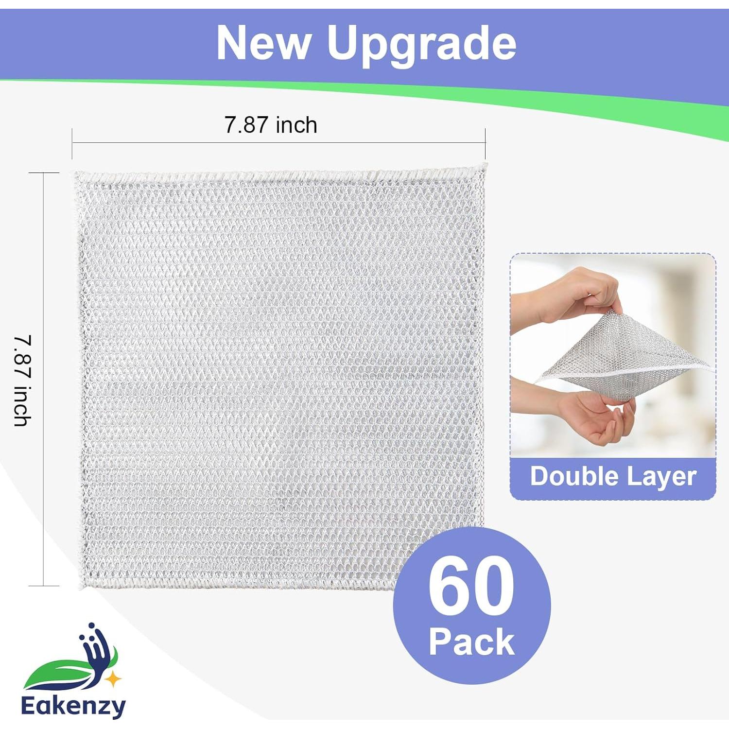 Paño de Limpieza Eakenzy WDR-60 Sin Rayas 20x20 cm - 60 Unidades