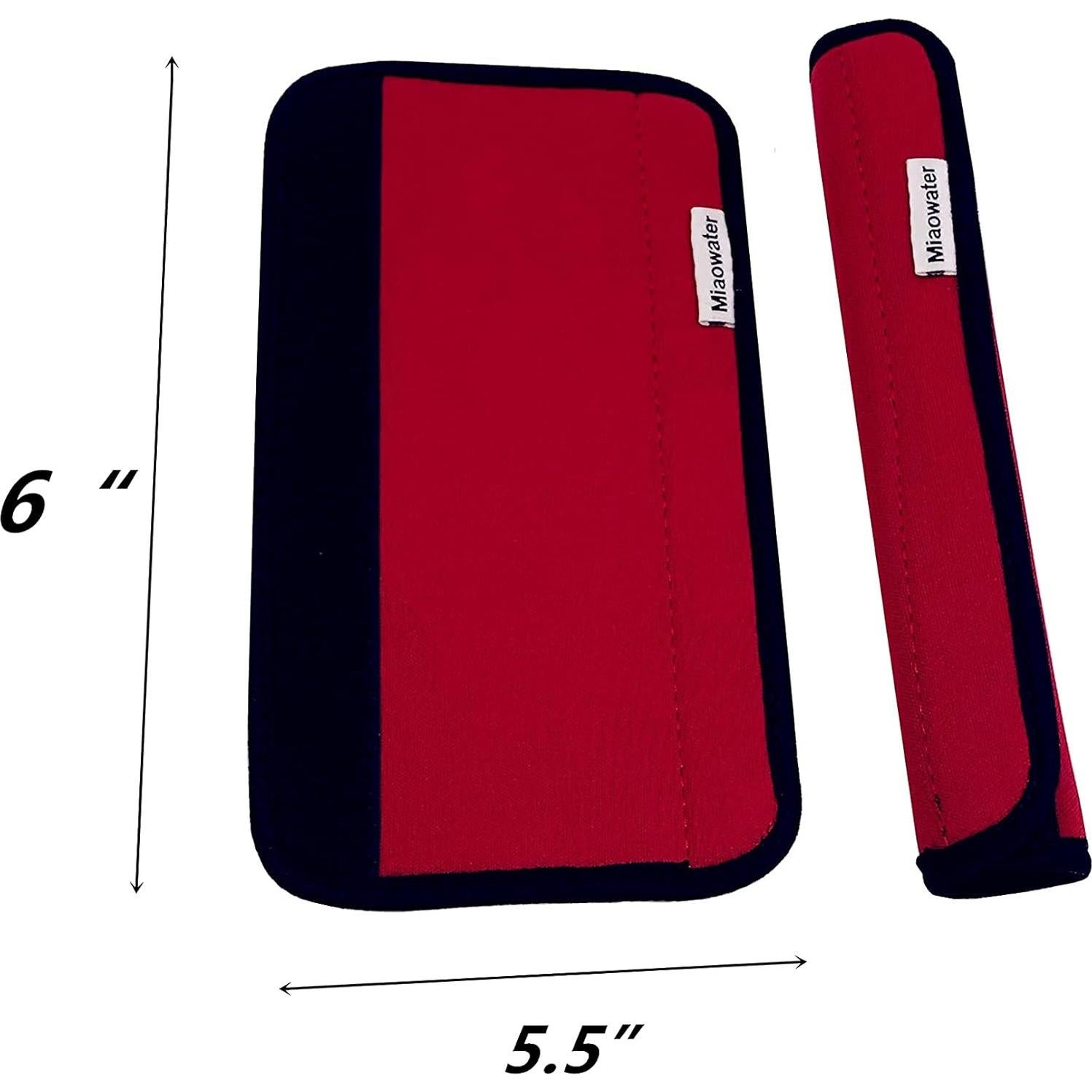 Cubiertas de Mango Antideslizantes Miaowater 2PCS Neopreno Rojo