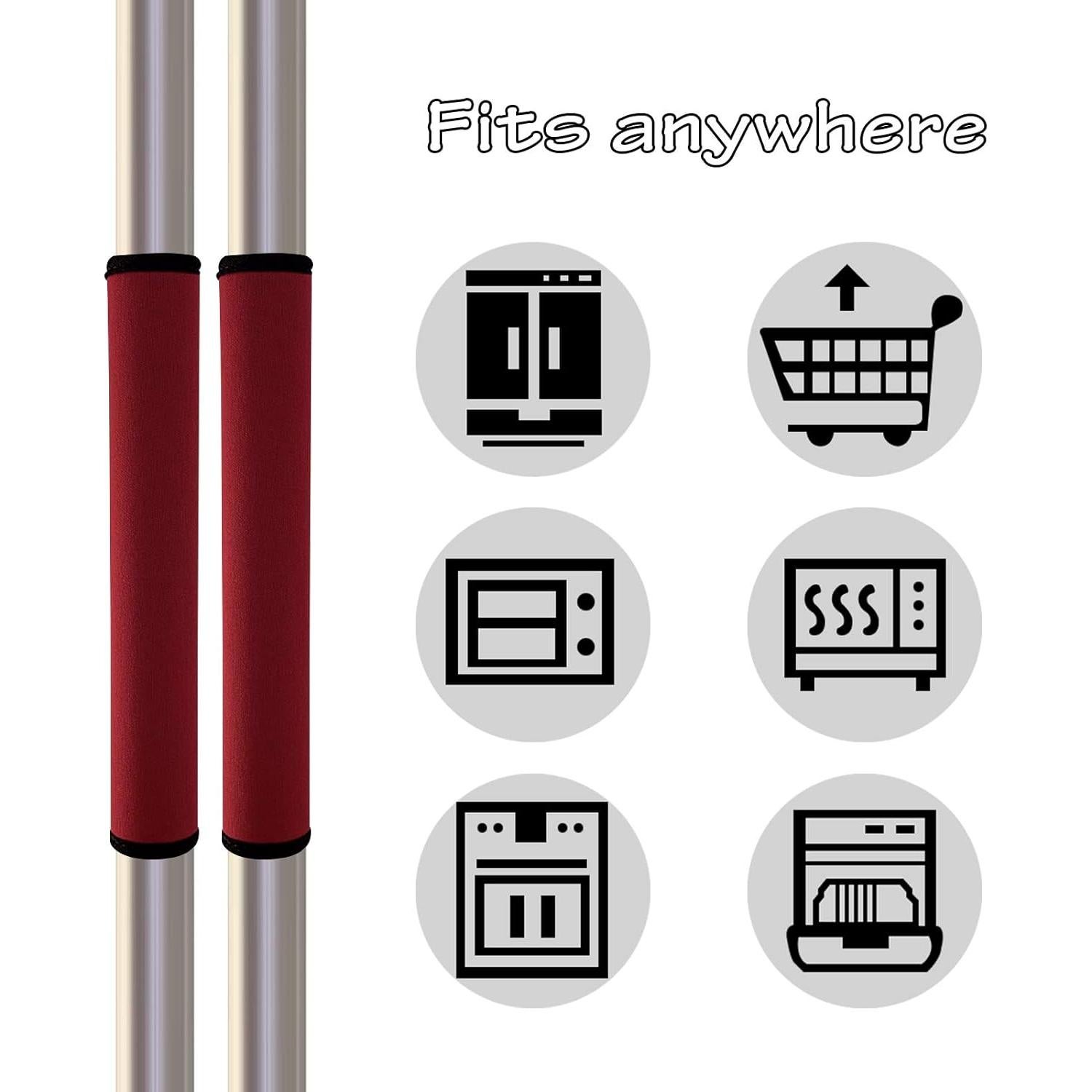 Cubiertas de Mango Antideslizantes Miaowater 2PCS Neopreno Rojo