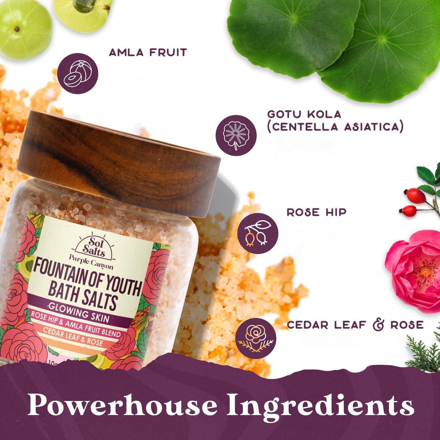 Sales de Baño Purple Canyon Fuente de Juventud 570g Detoxificante