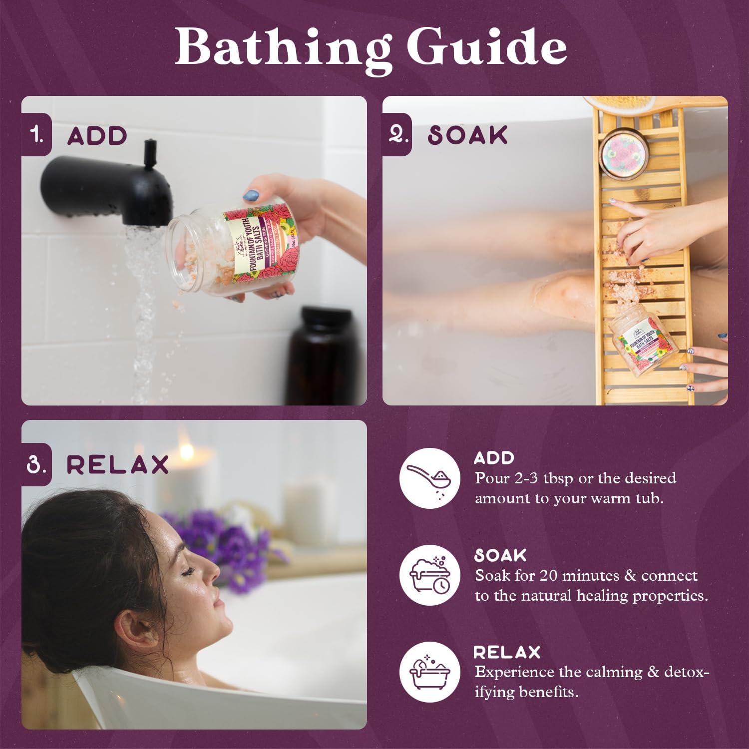 Sales de Baño Purple Canyon Fuente de Juventud 570g Detoxificante