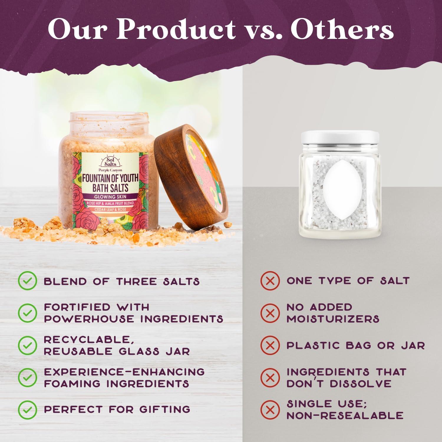 Sales de Baño Purple Canyon Fuente de Juventud 570g Detoxificante