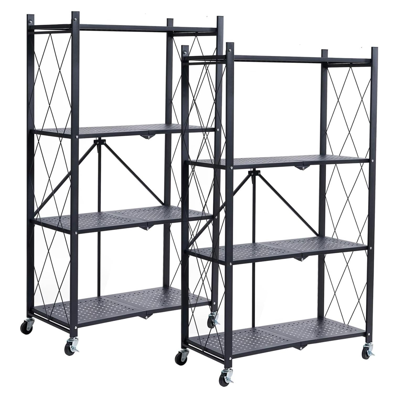 Estanterías Metálicas BRIAN & DANY 4 Niveles Plegables 2 Pcs