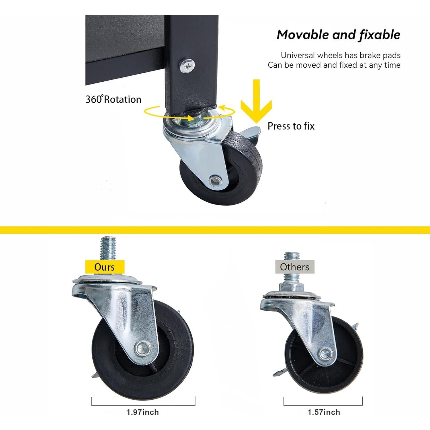Estanterías Metálicas BRIAN & DANY 4 Niveles Plegables 2 Pcs