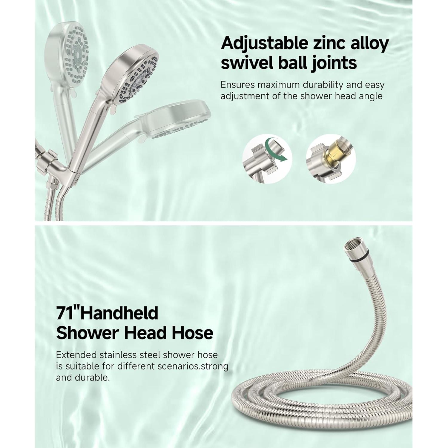 Cabezal de Ducha Filtrado SunCleanse con 9 Modos y Filtro