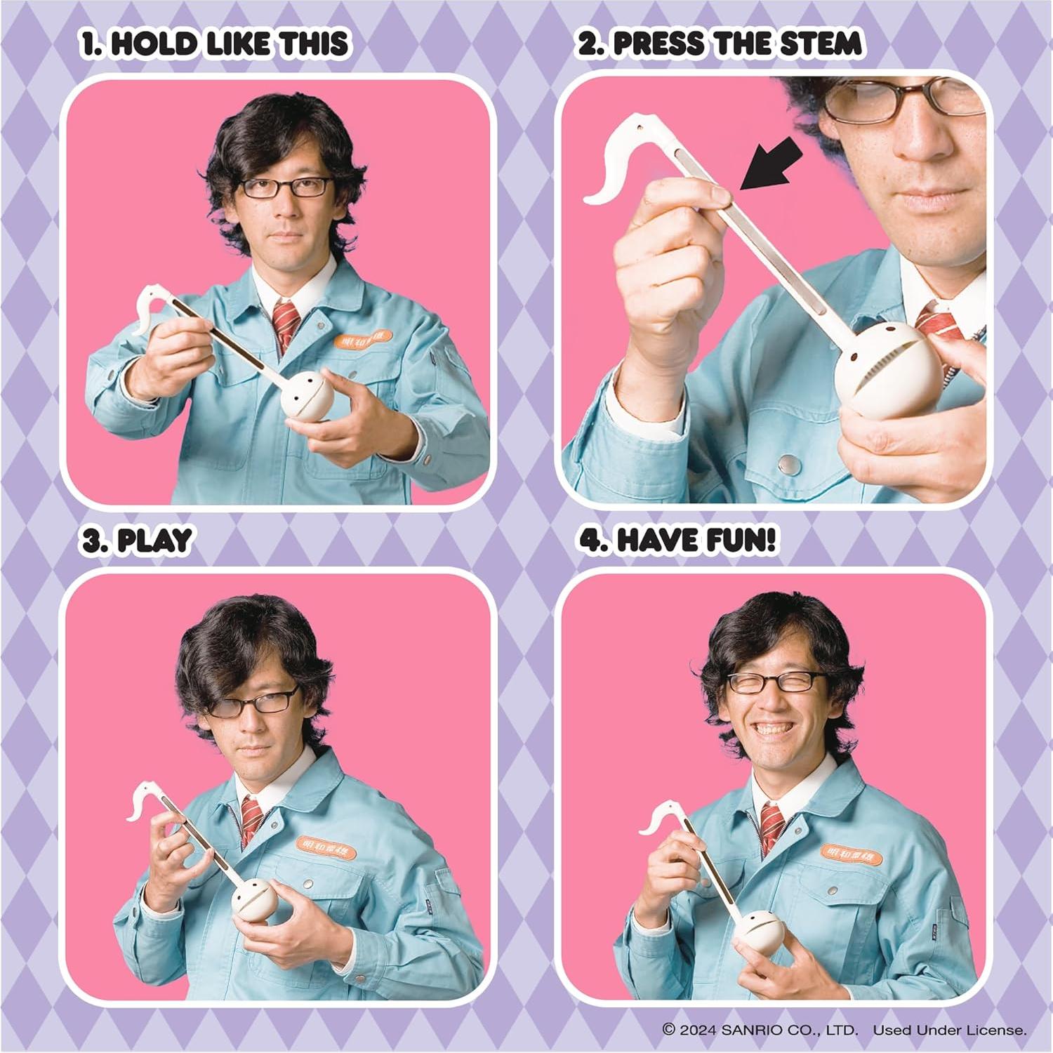 Otamatone Sanrio Kuromi Instrumento Musical 27 cm