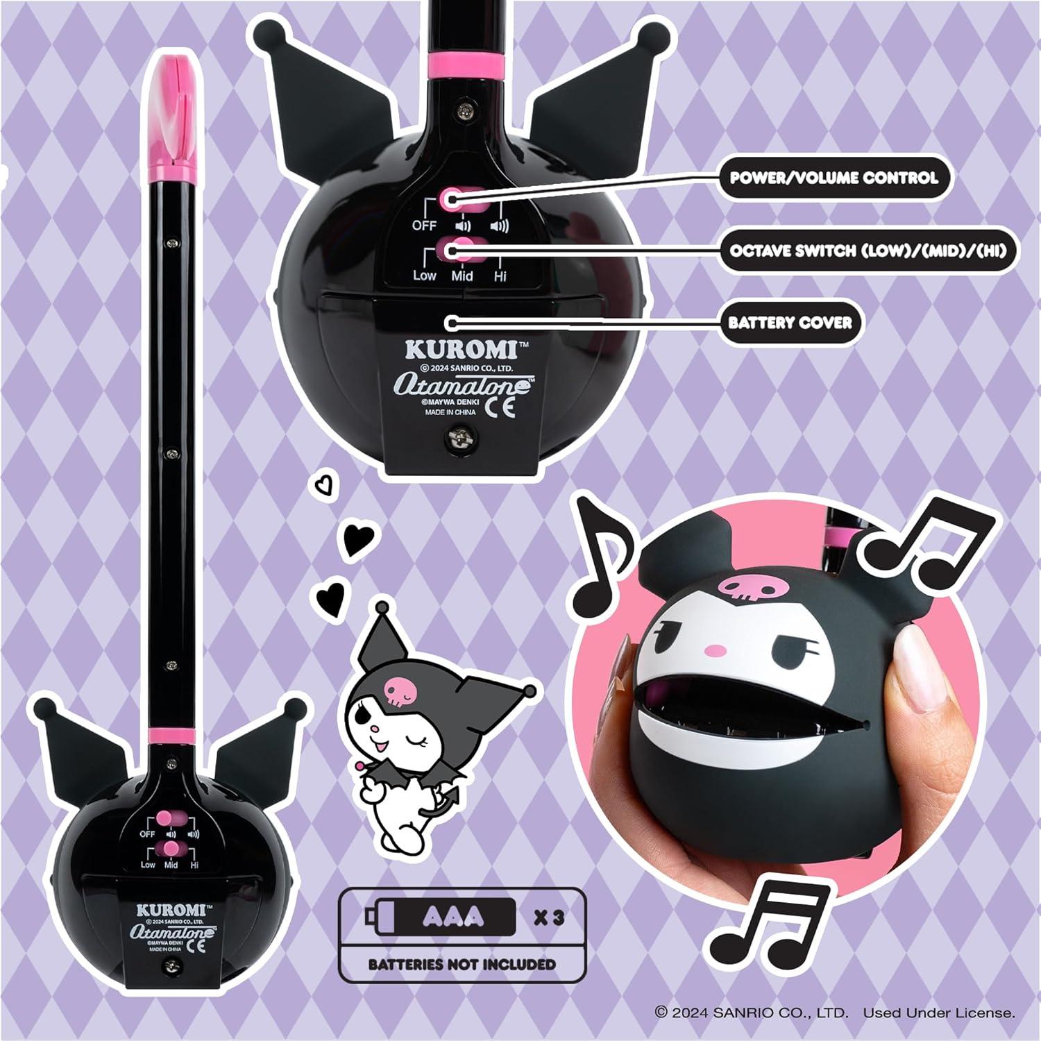 Otamatone Sanrio Kuromi Instrumento Musical 27 cm