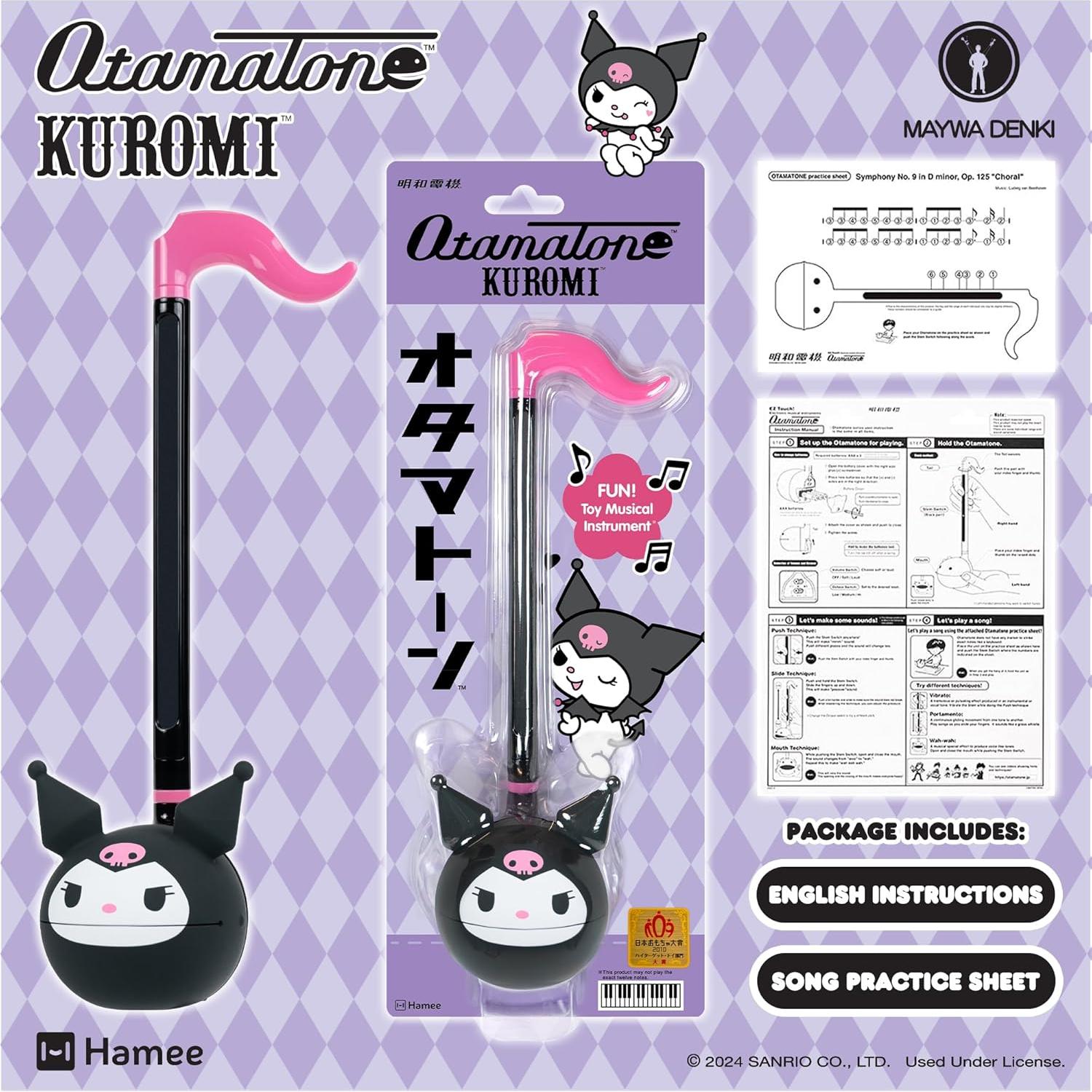 Otamatone Sanrio Kuromi Instrumento Musical 27 cm
