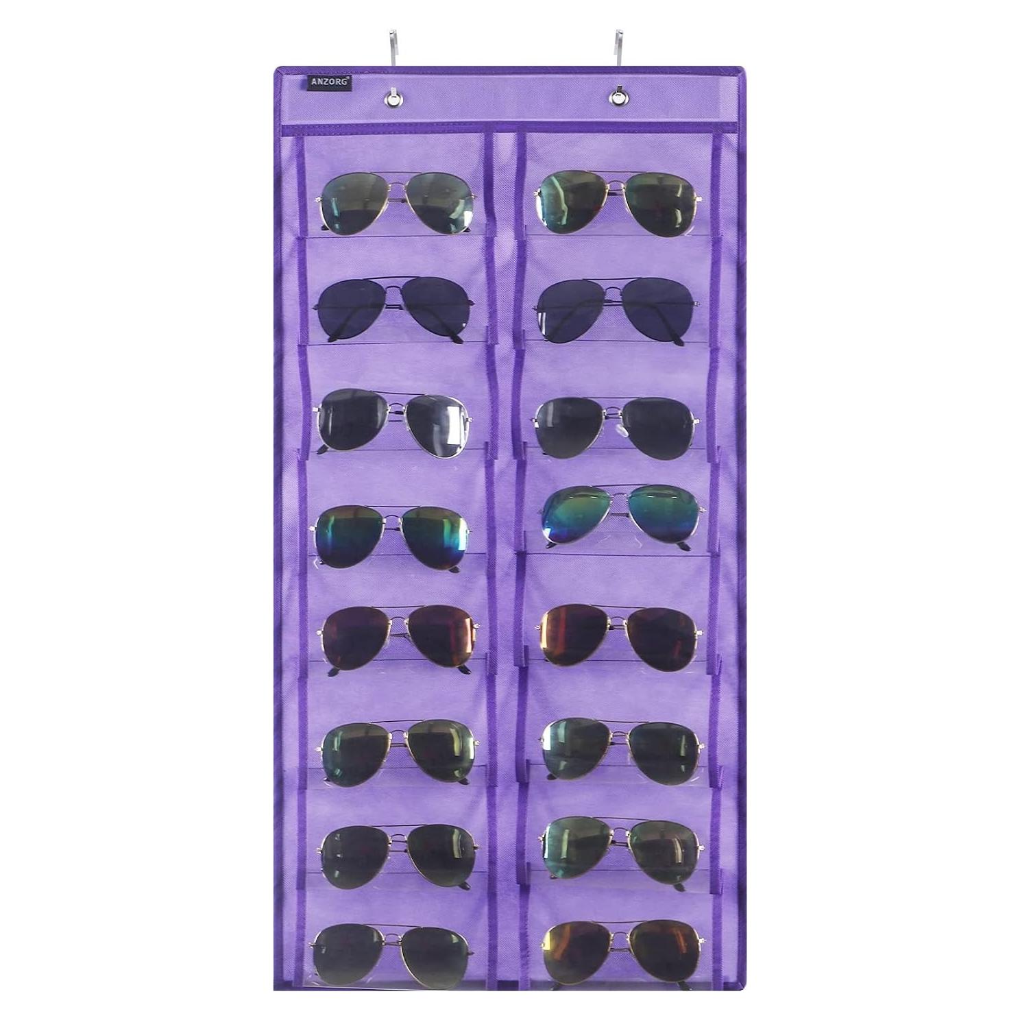 Organizador de Gafas de Sol ANZORG Colgante 16 Bolsillos