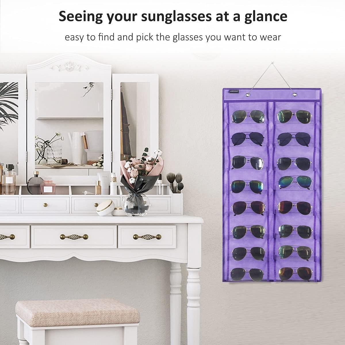 Organizador de Gafas de Sol ANZORG Colgante 16 Bolsillos
