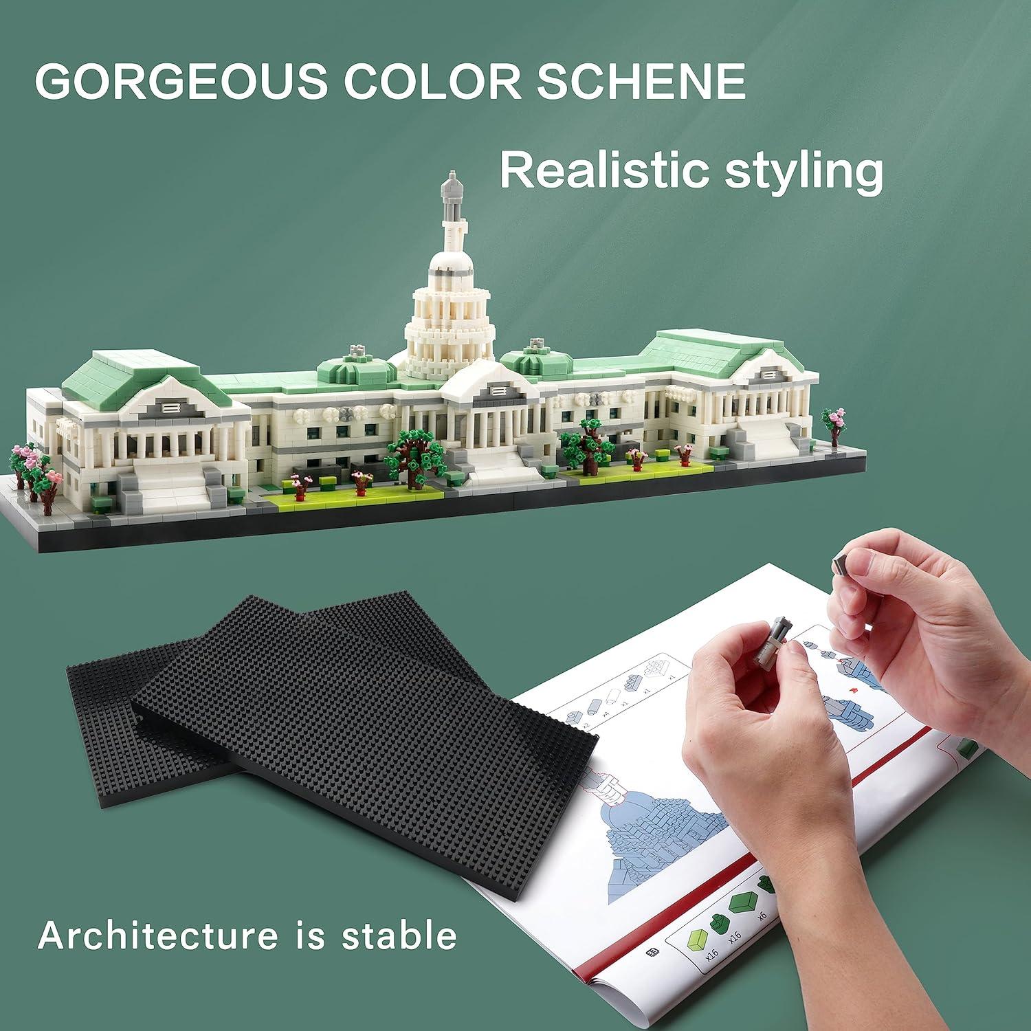 Bloques de Construcción KLMEi Capitolio EE.UU. 3630 Piezas