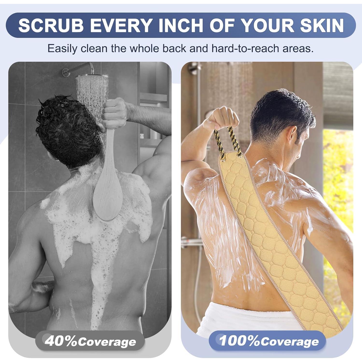 Esfregador Exfoliante de Espalda Eaxun 98.4 cm Doble Cara