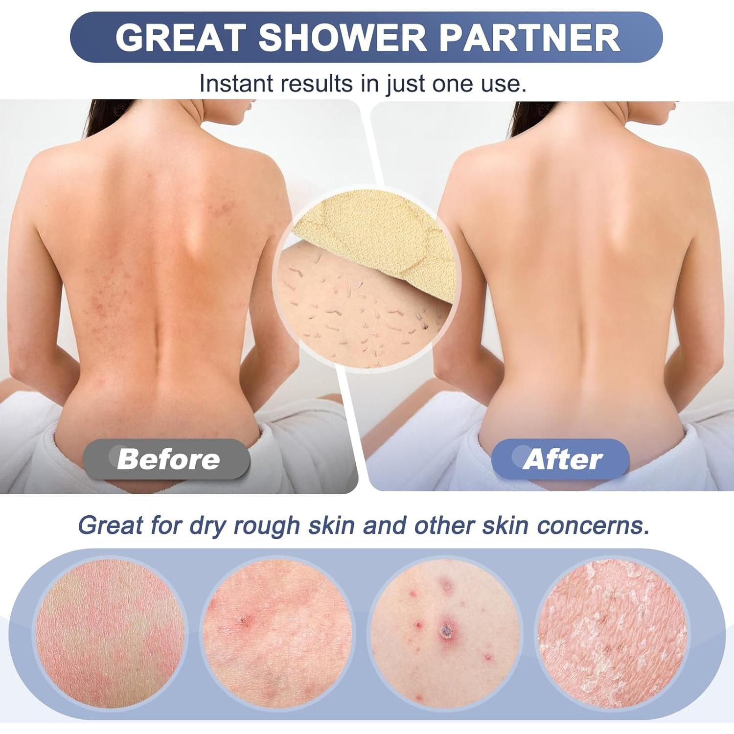 Esfregador Exfoliante de Espalda Eaxun 98.4 cm Doble Cara