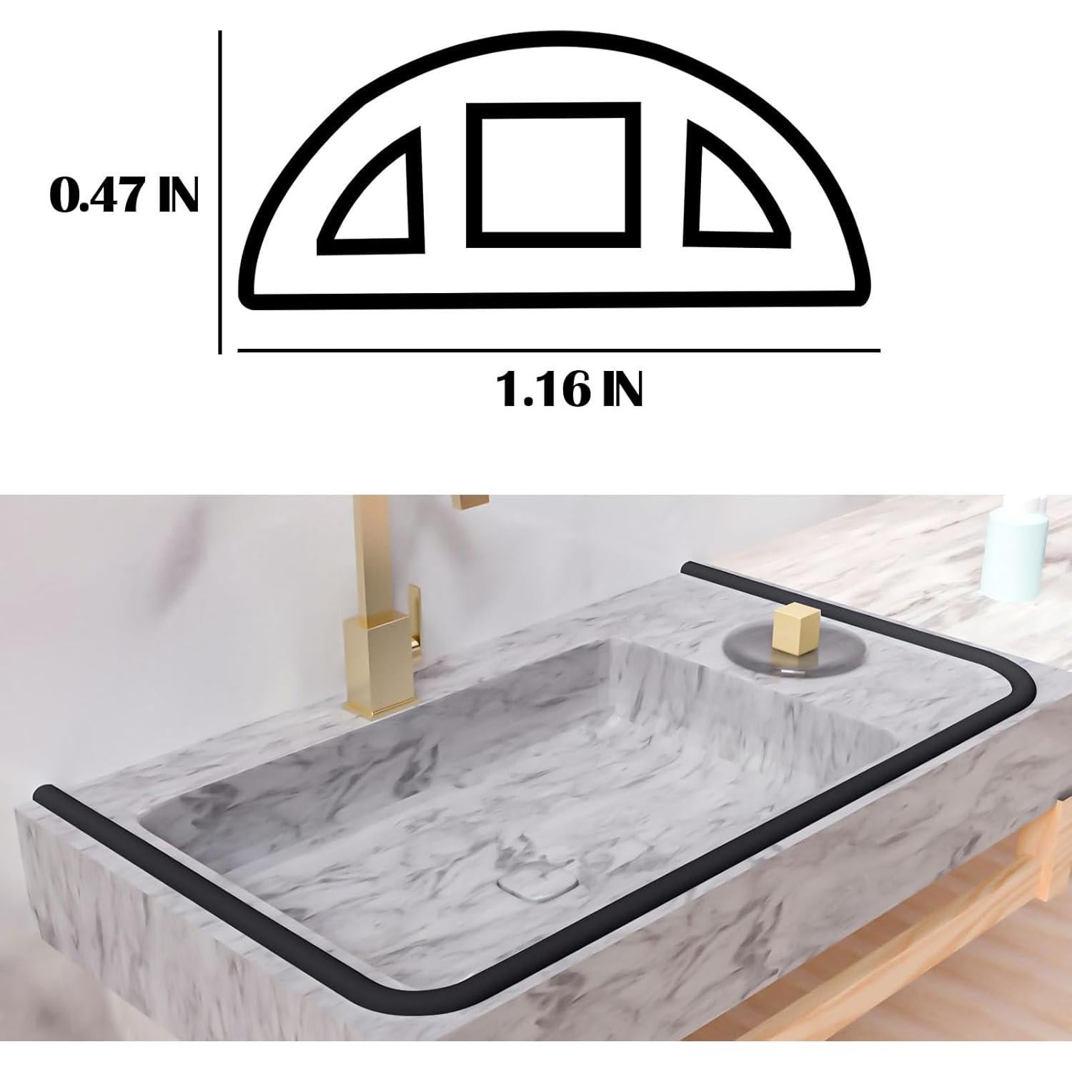 Umbral de Ducha Autoadhesivo Junsen 99 cm, Barrera de Agua