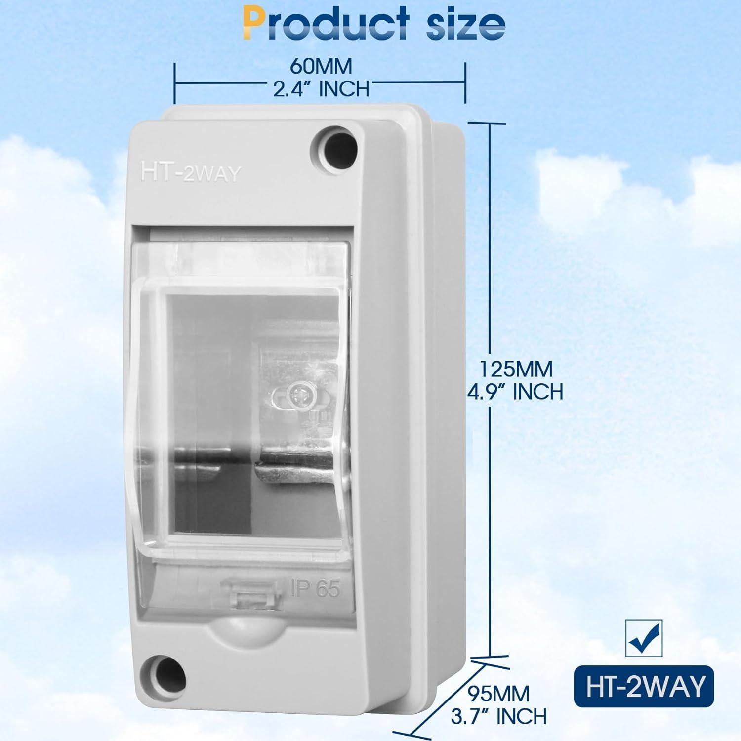 Caja de Protección Eléctrica Impermeable XINYIELE IP65 5.3x8.9x11.9 cm