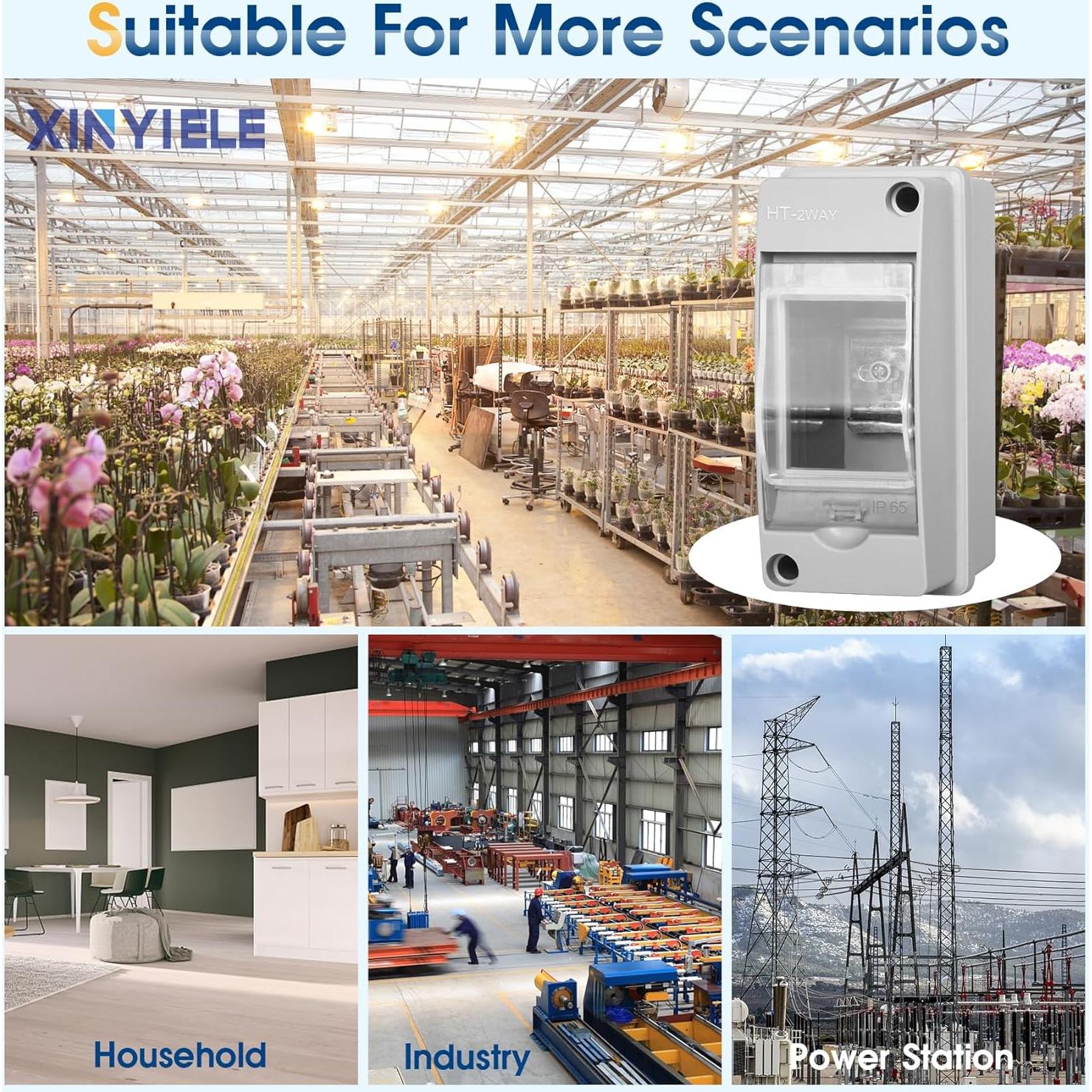 Caja de Protección Eléctrica Impermeable XINYIELE IP65 5.3x8.9x11.9 cm