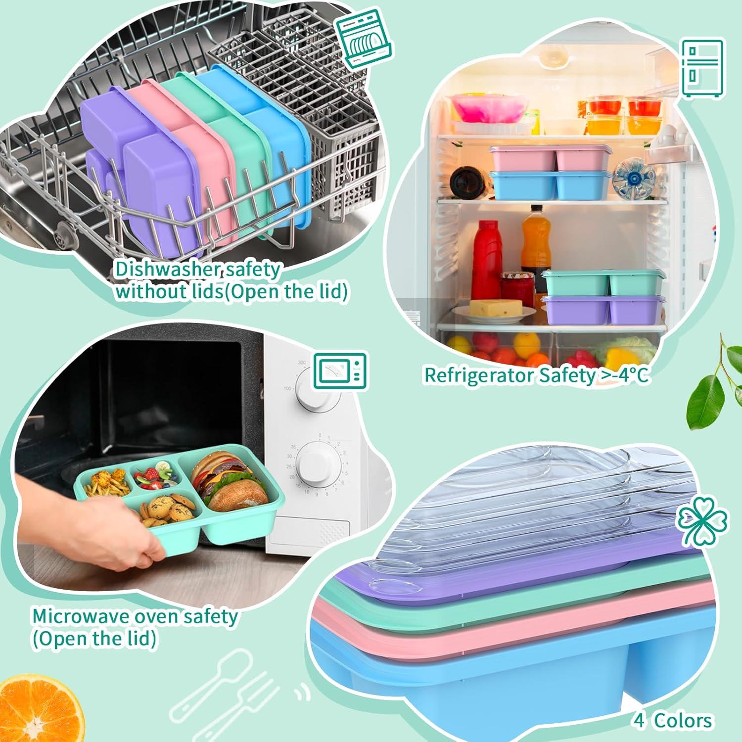 Caja de Almuerzo Bento Enstphjoy - 4 Compartimentos 1200ml