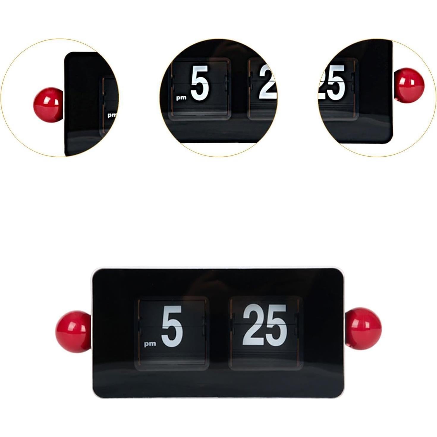 Reloj de Mesa Auto Flip WeiLaiKeQi con Pantalla Grande 23x9.2cm