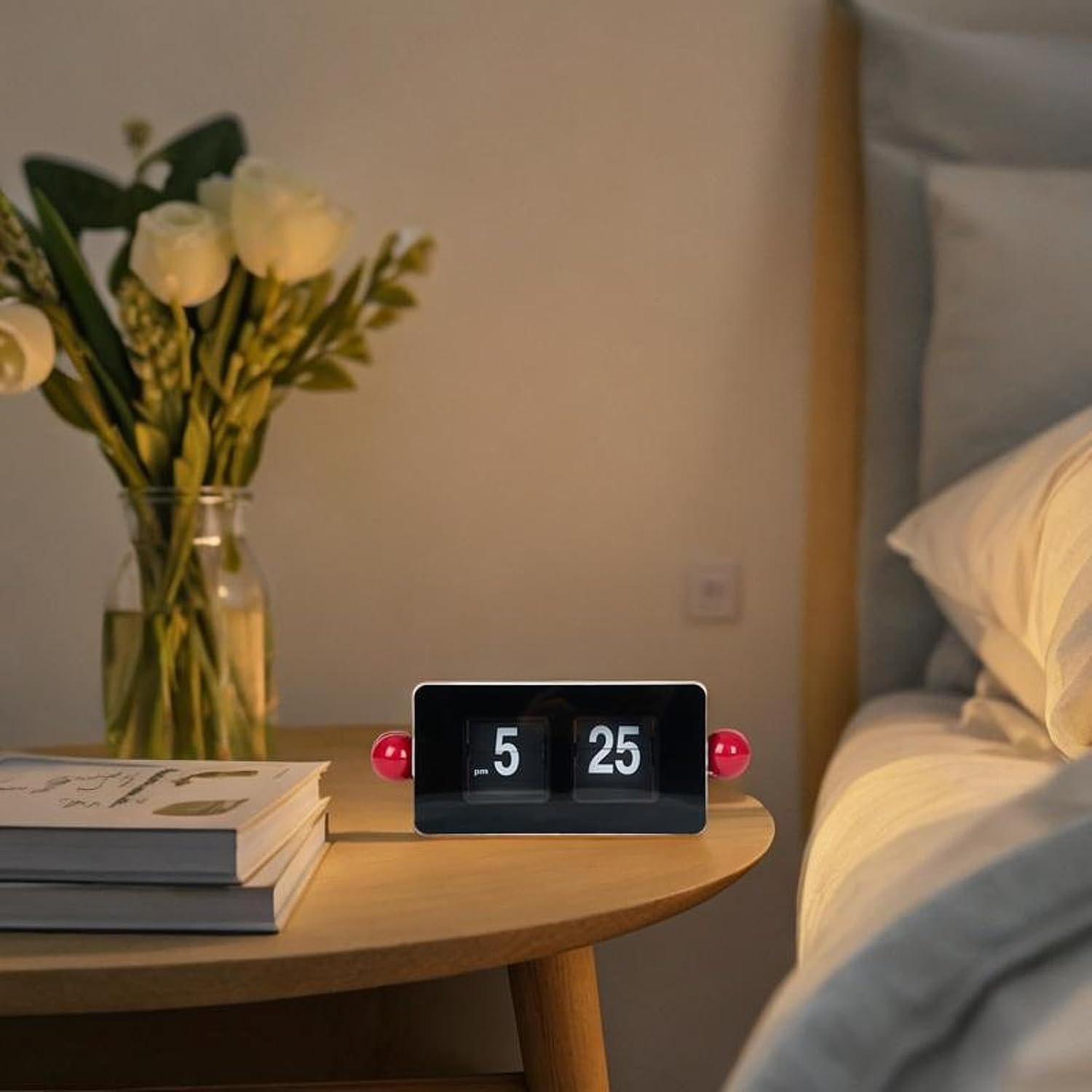 Reloj de Mesa Auto Flip WeiLaiKeQi con Pantalla Grande 23x9.2cm