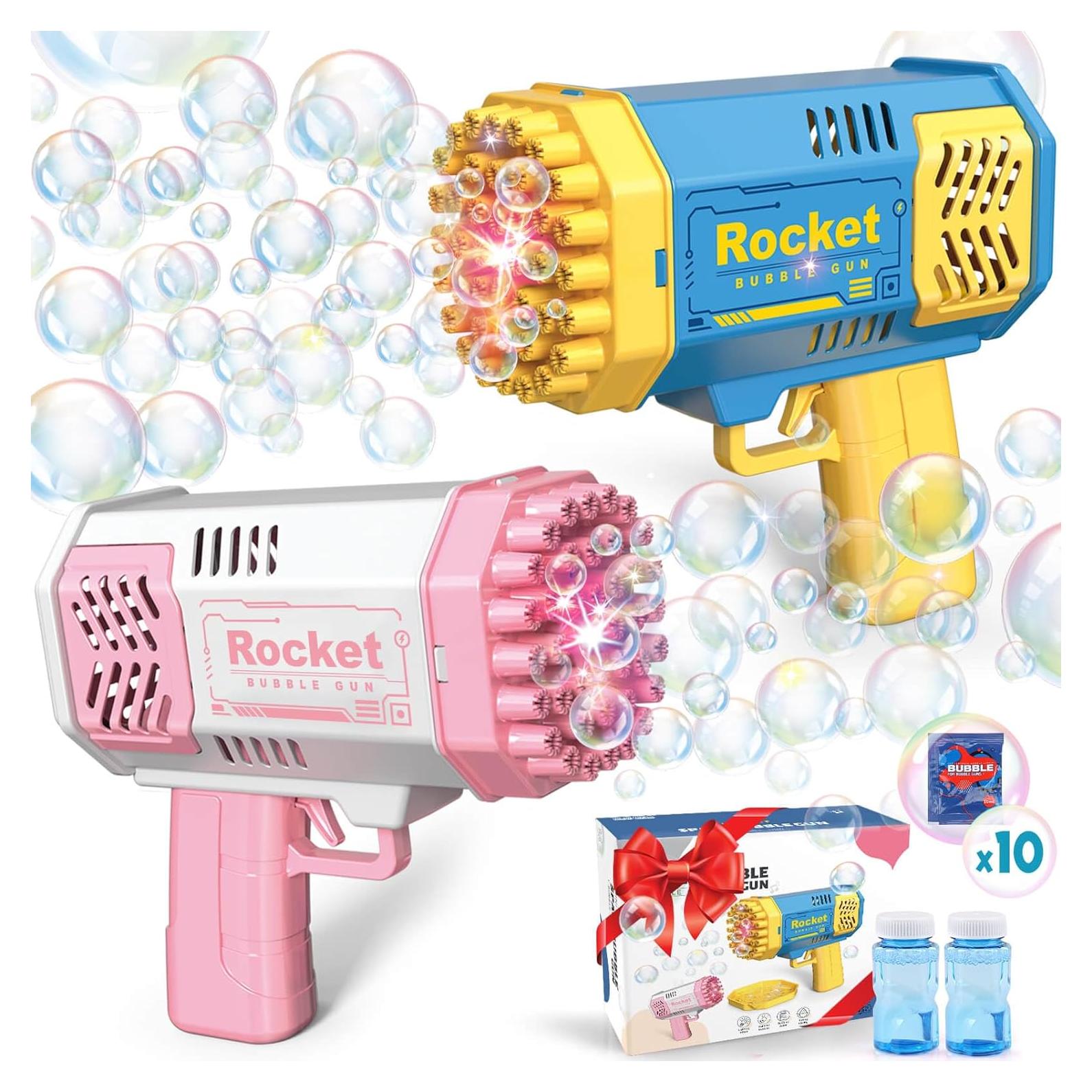 Máquina de Burbujas JONEG P122 2 Piezas Azul y Rosa